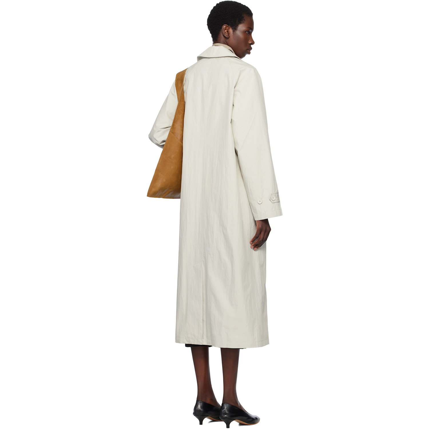  Still Here Taupe Canvas Trench Coat 