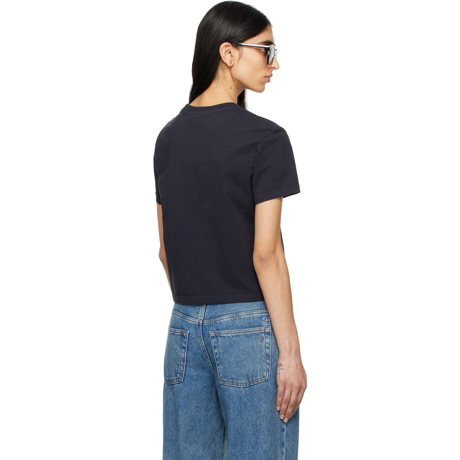  Still Here Ssense Exclusive Black 'the Shirt' T-shirt 