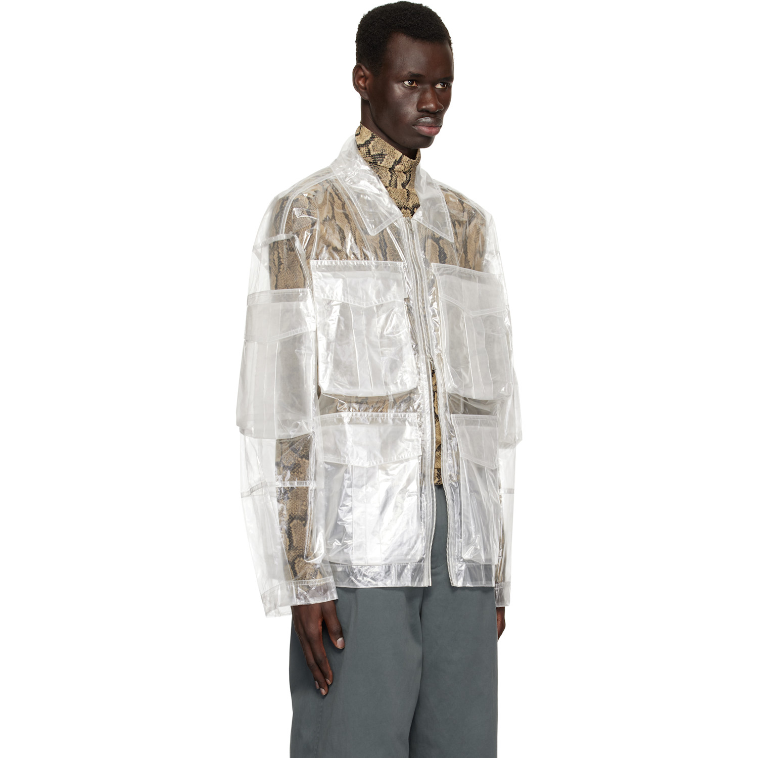  Dries Van Noten Transparent Nylon Jacket 