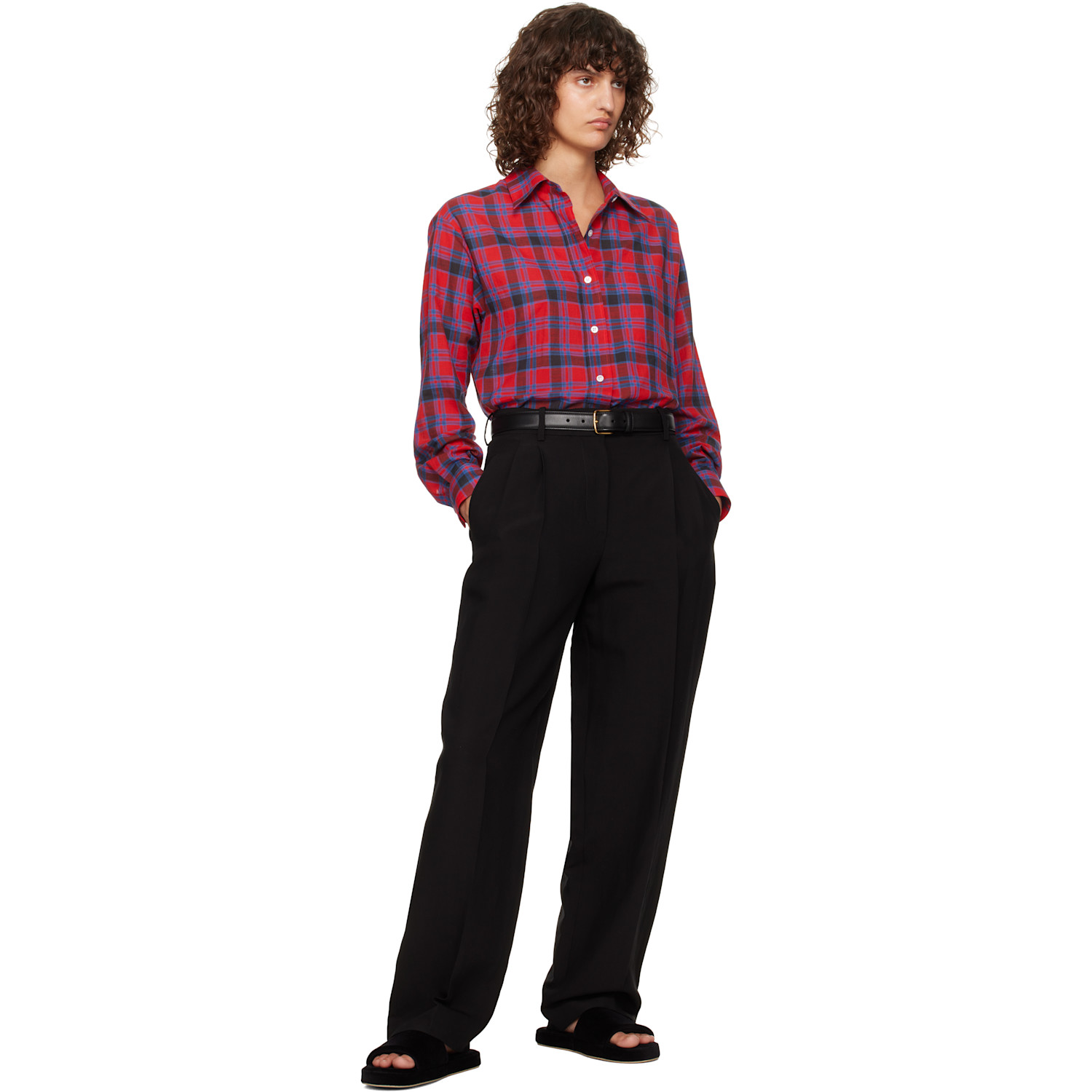  The Row Black Classic Belt 
