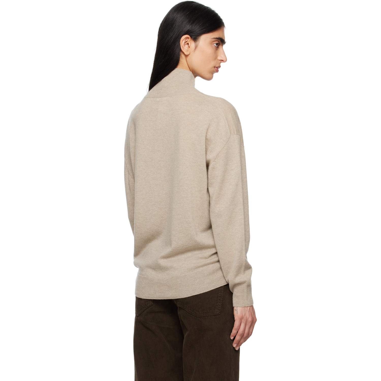  The Row Beige Jabari Turtleneck 