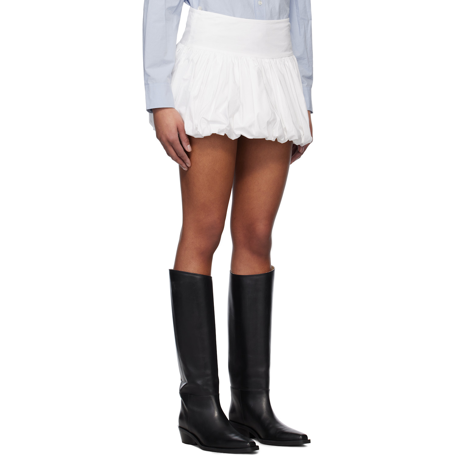  The Garment White Cyprus Balloon Miniskirt 