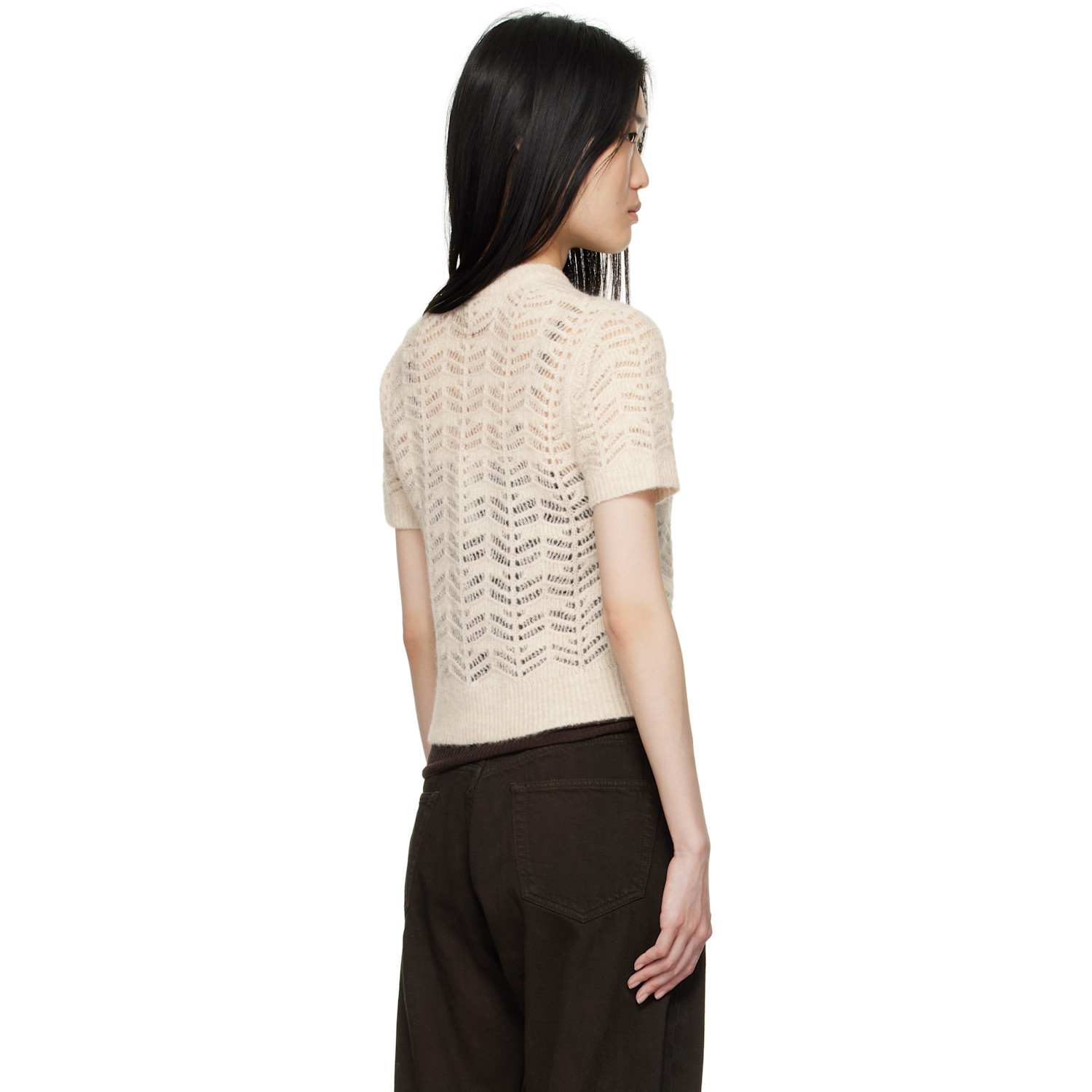  The Garment Off-white Verbier Pointelle Mini T-shirt 