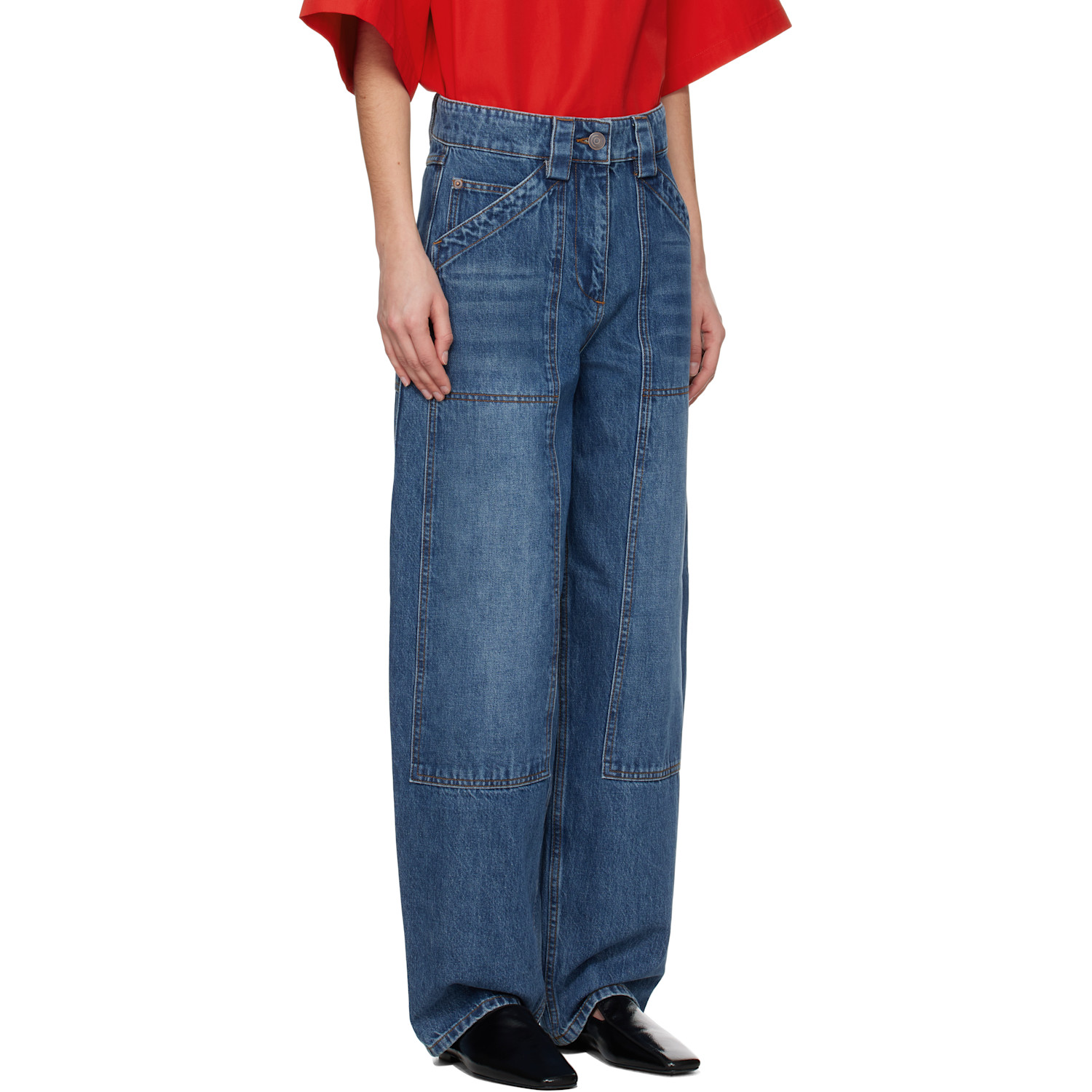  Co Blue Patch Pocket Jeans 