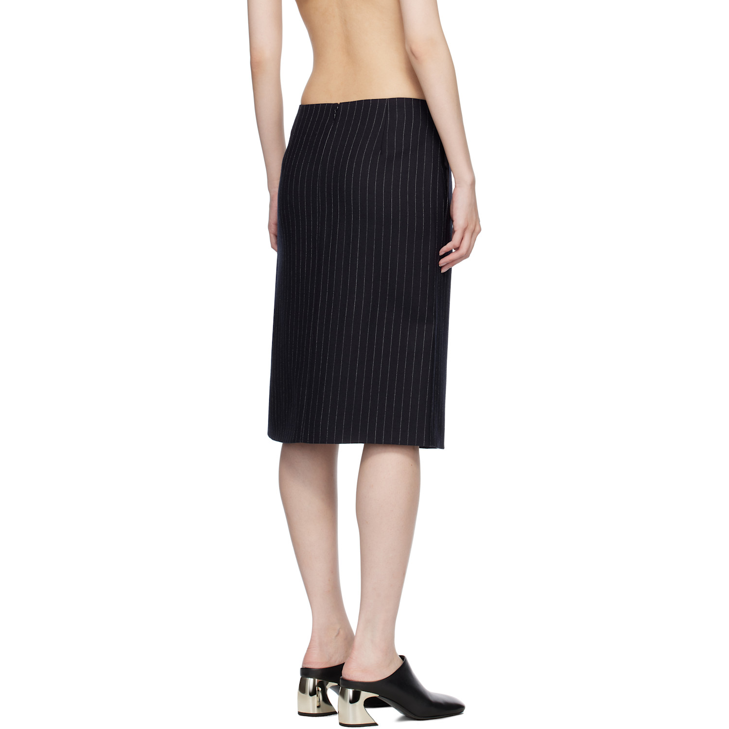  Co Navy Wrap Miniskirt 