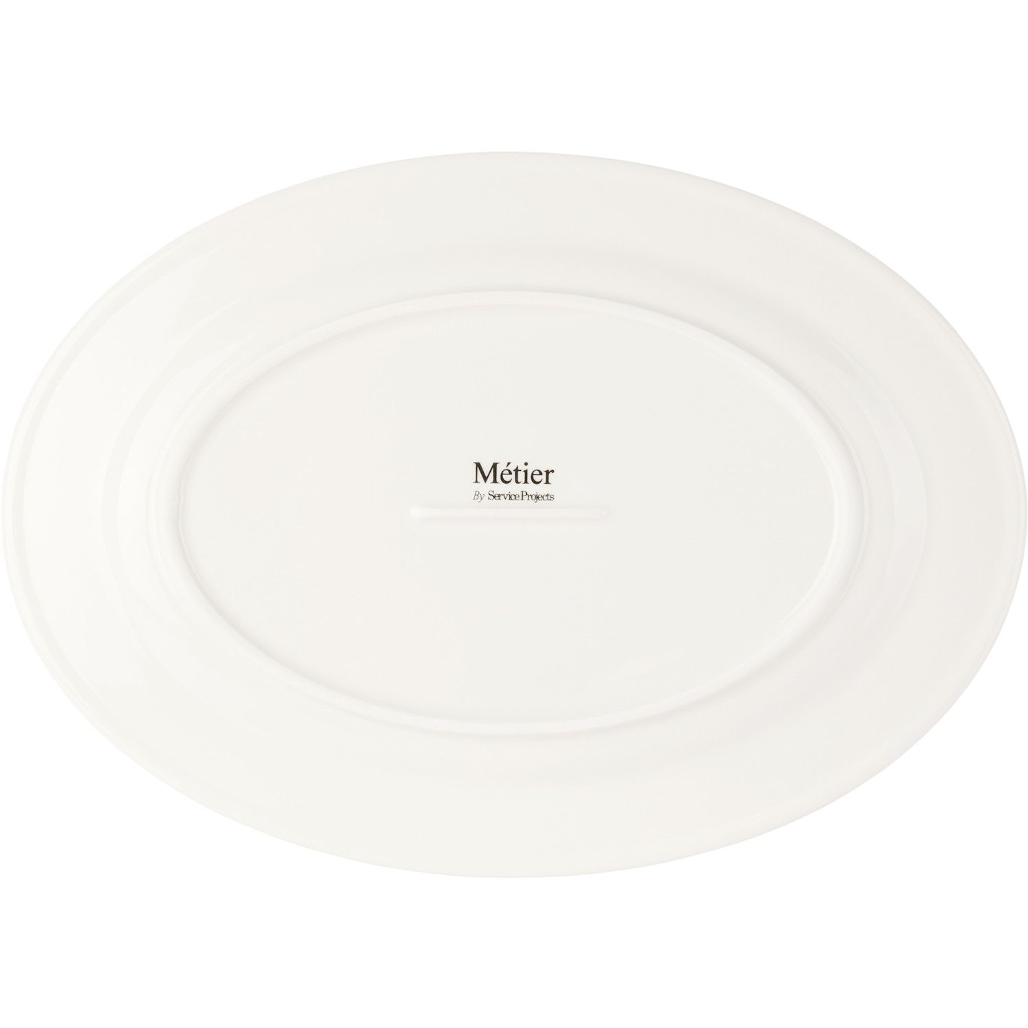  Service Projects White Métier Sp Embossed Tray Serving Plate 