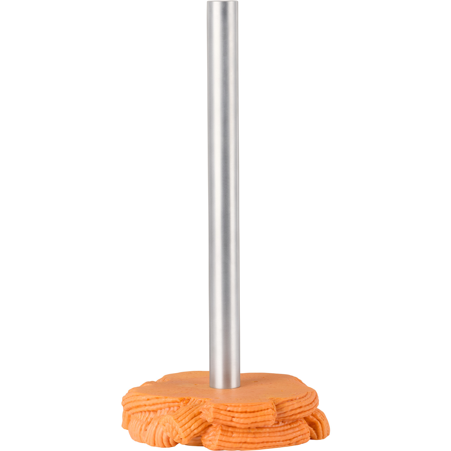  James Shaw Orange & Silver Plastic Baroque Kitchen Roll Holder 