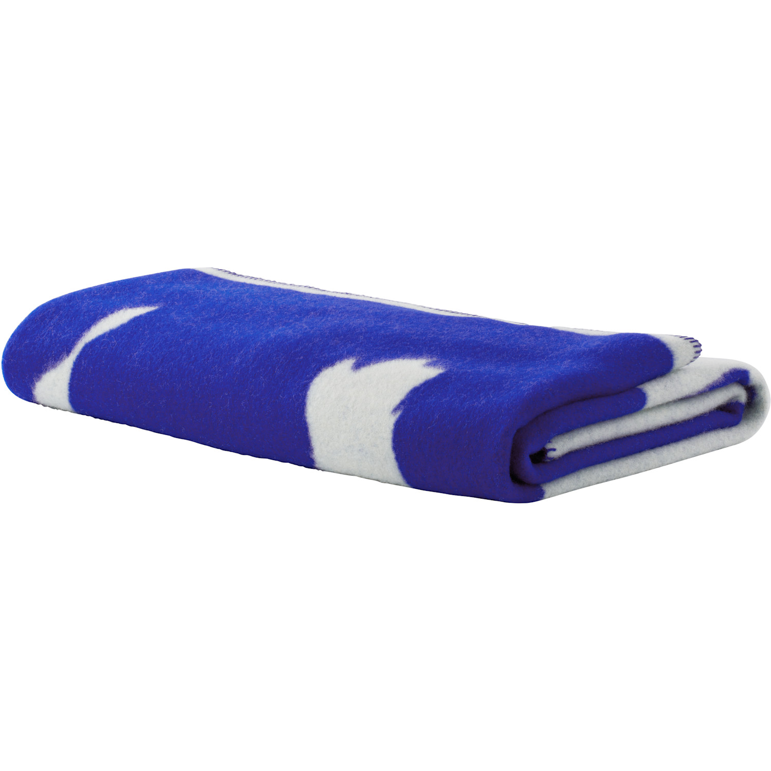  Burberry Navy & White Ekd Wool Blanket 