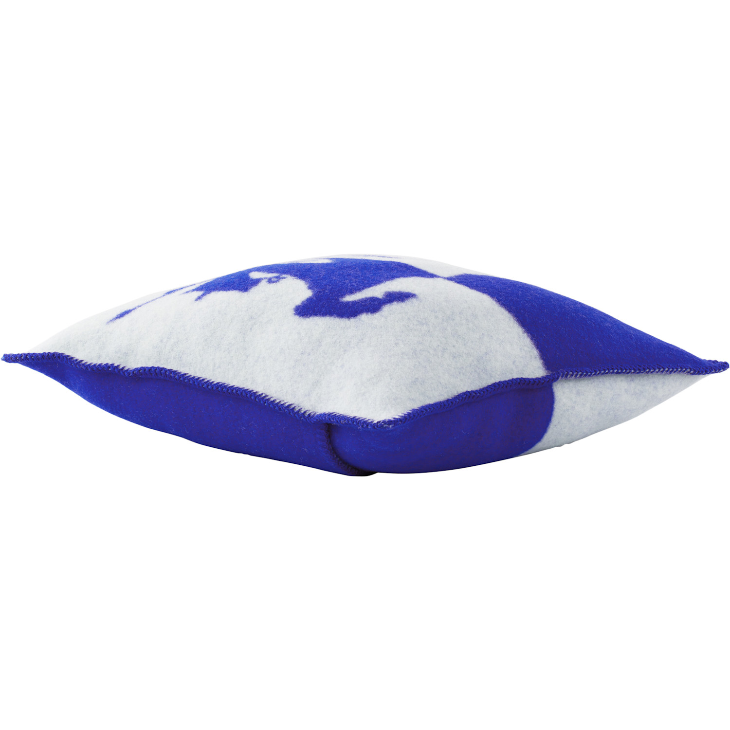  Burberry Navy & White Ekd Wool Cushion 