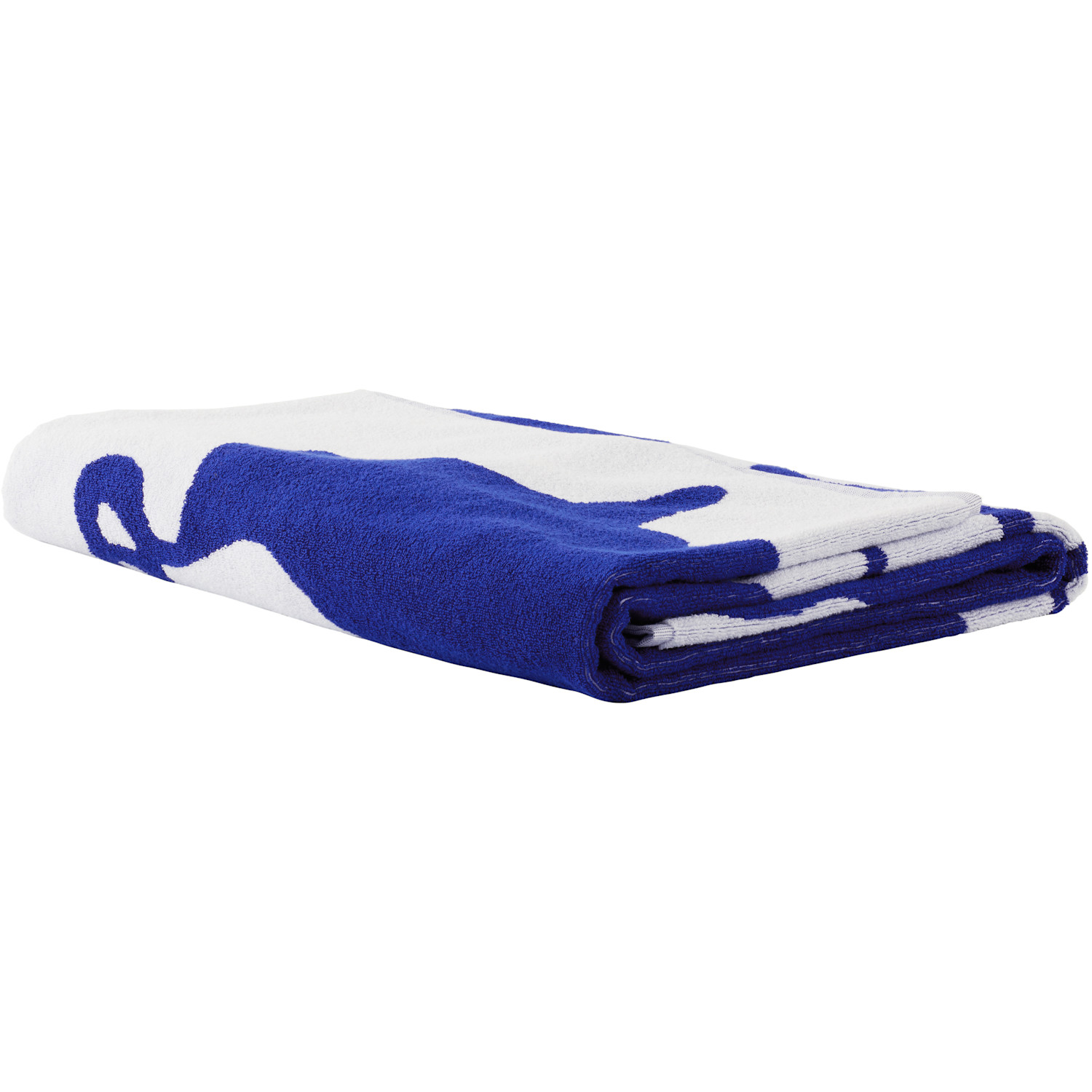  Burberry Navy & White Split Ekd Beach Towel 