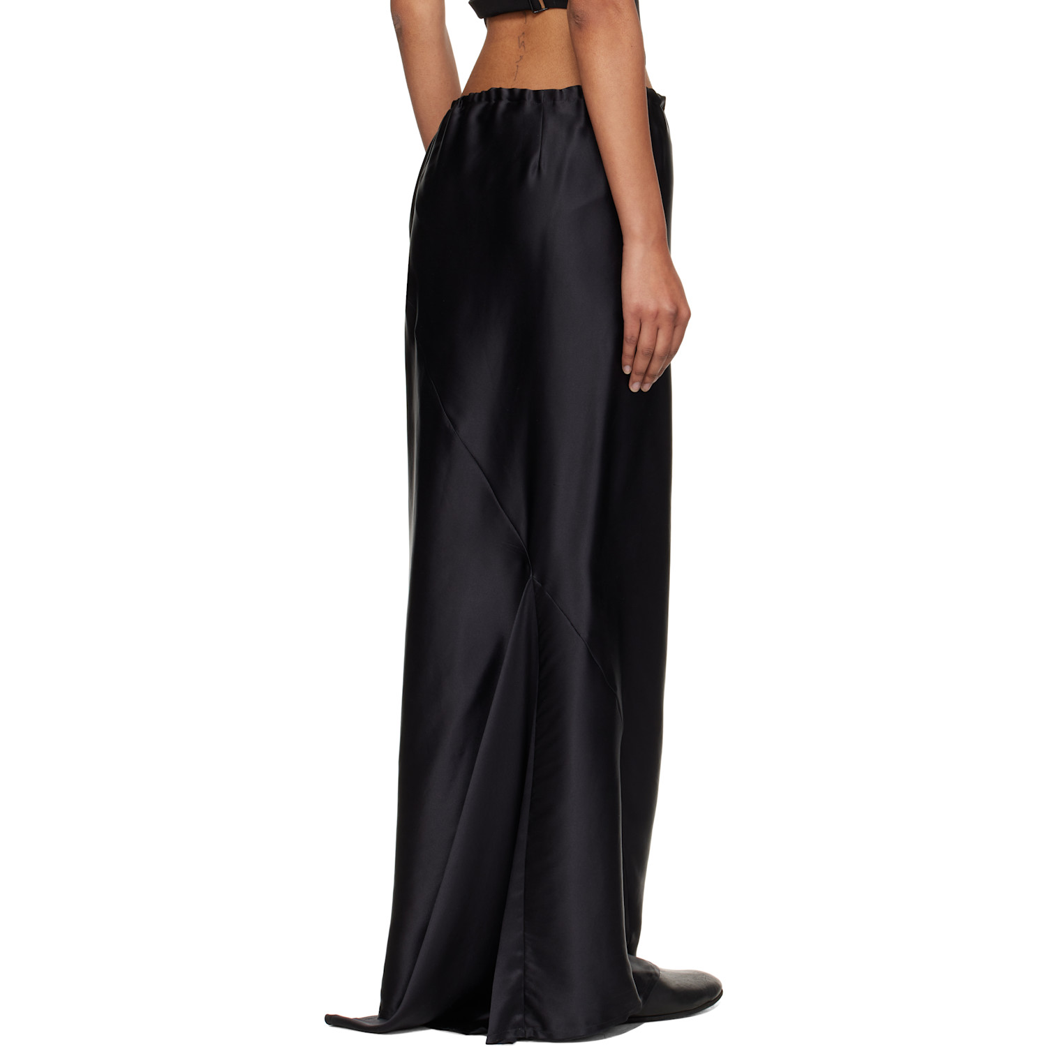  Ann Demeulemeester Black Eveline Long Bias Maxi Skirt 