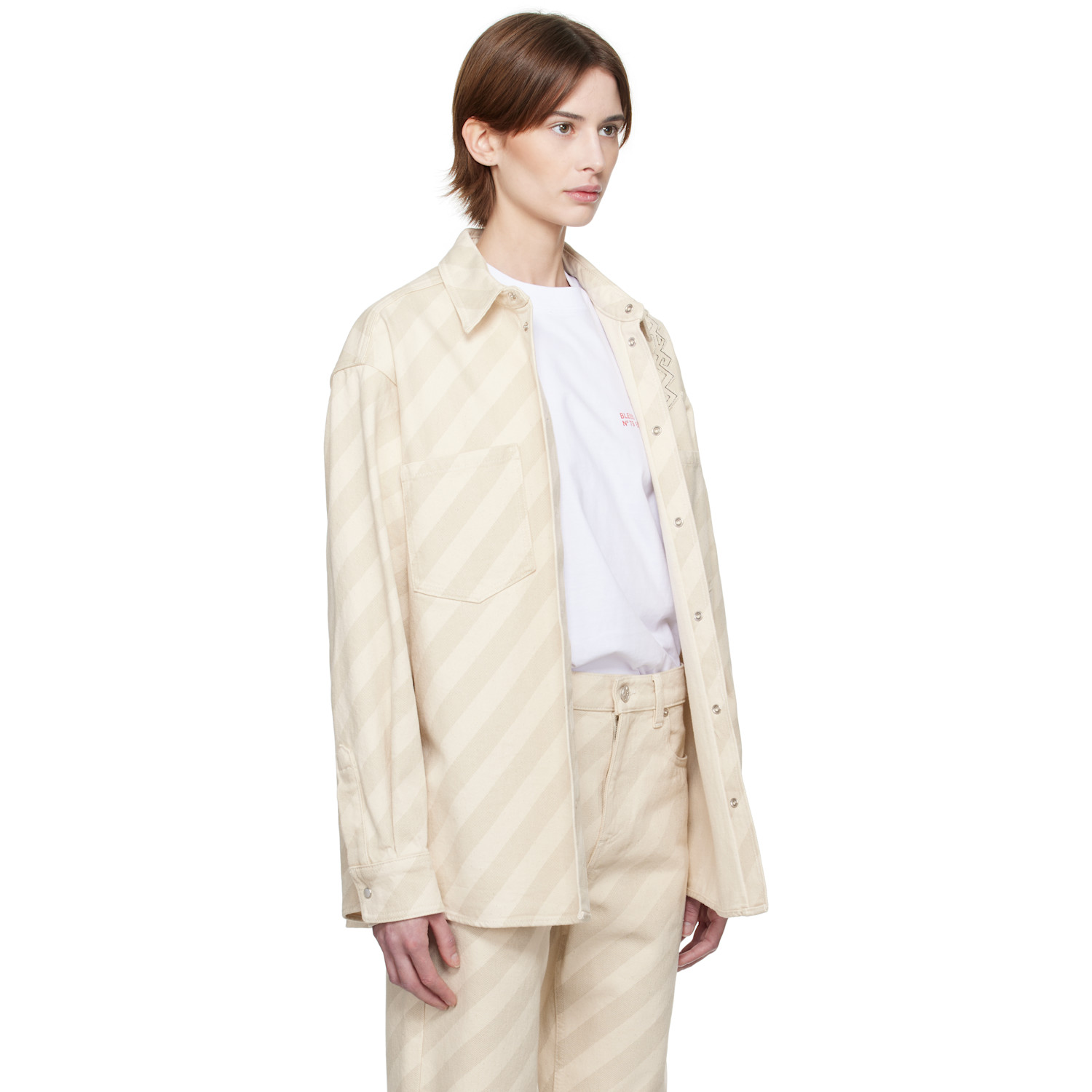  Marni Beige Boxy Denim Shirt 