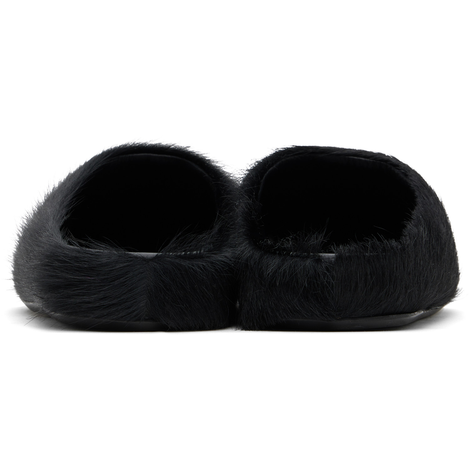  Marni Black Fussbett Sabot Slip-on Loafers 
