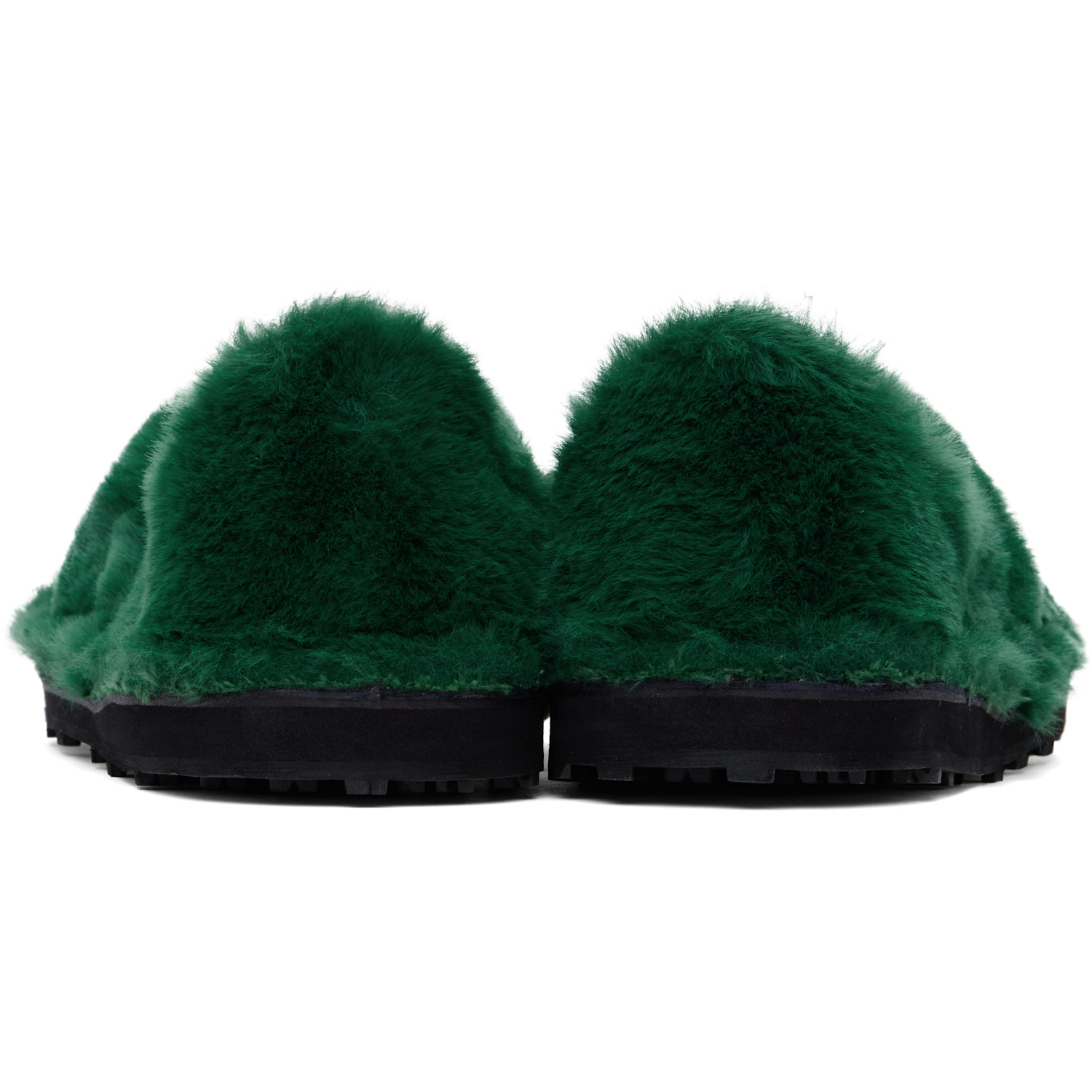  Marni Green Faux-fur Loafers 