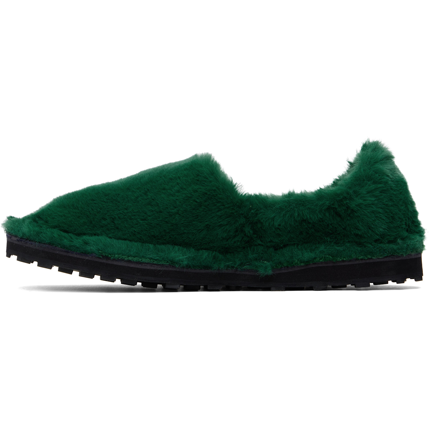  Marni Green Faux-fur Loafers 