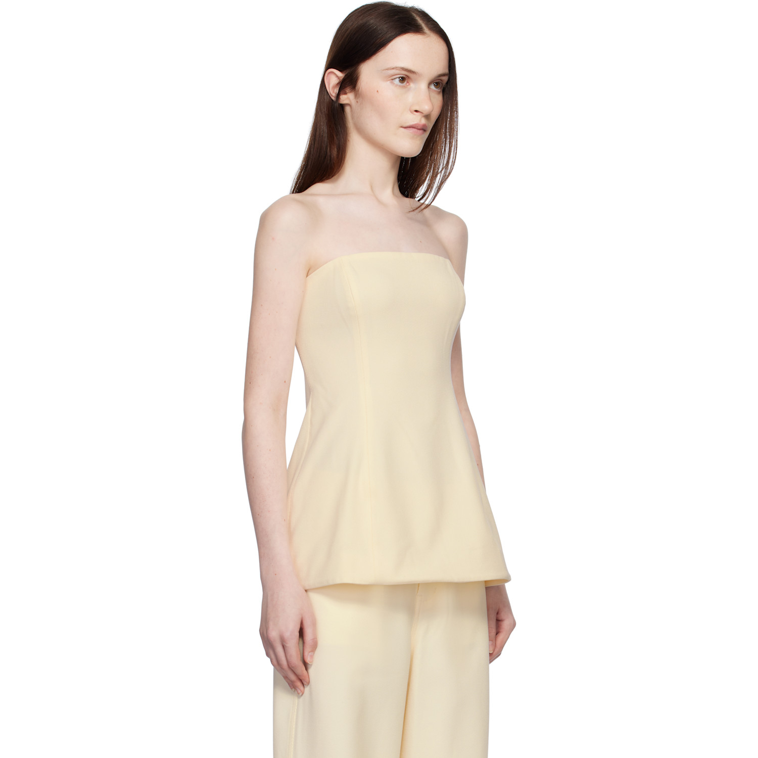  Staud Off-white Silvia Tube Top 