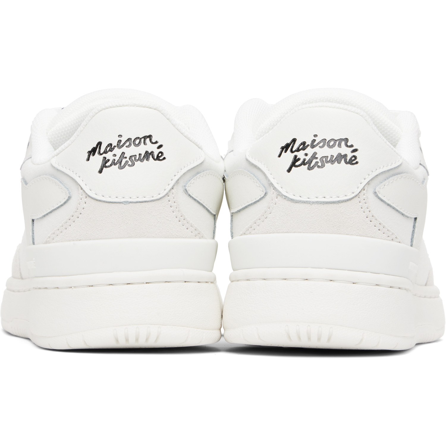  Maison Kitsuné White Chiru Sneakers 