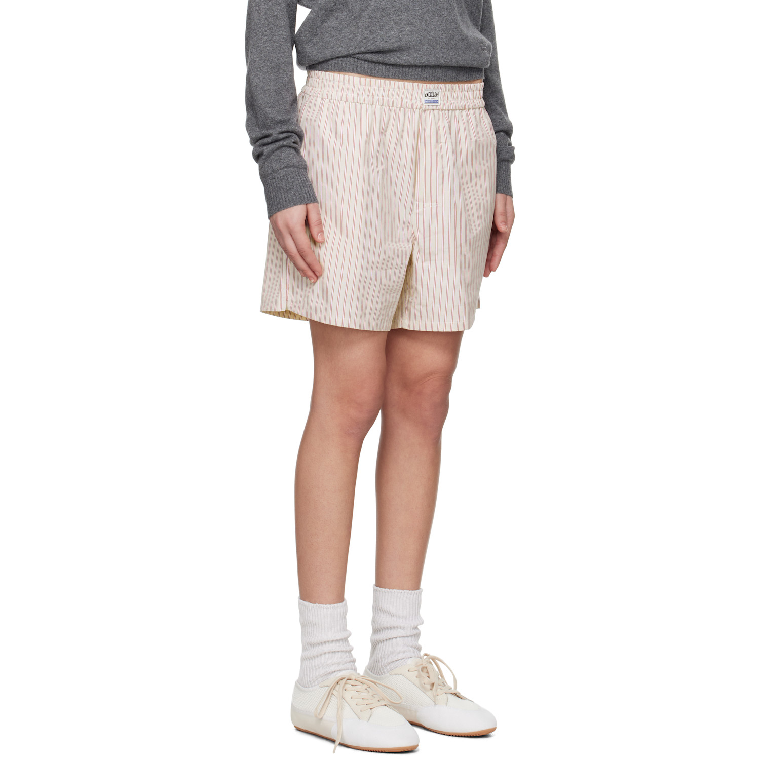 Commission Ssense Exclusive Off-white & Red Boxer Shorts 