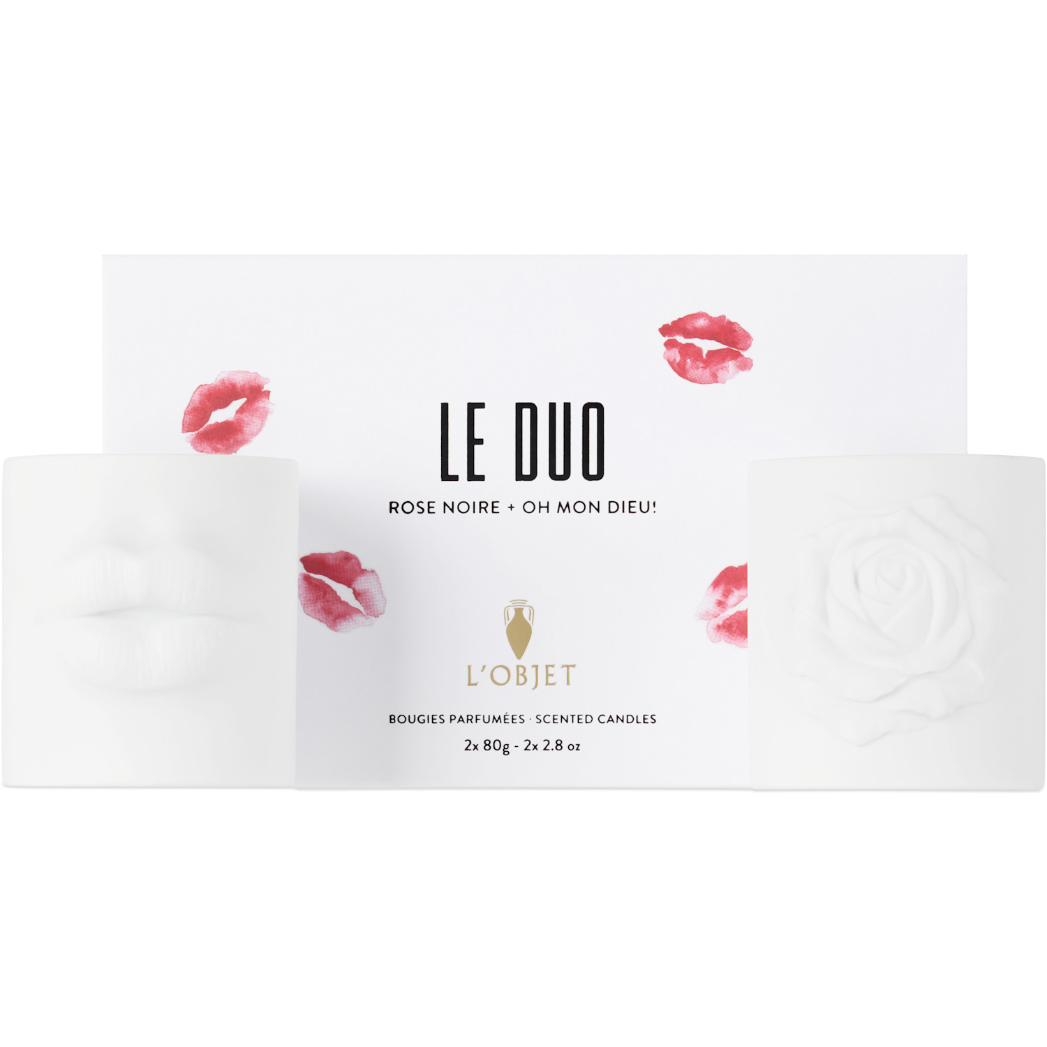  L'objet Rose Noire + Oh Mon Dieu! 'le Duo' Candles 