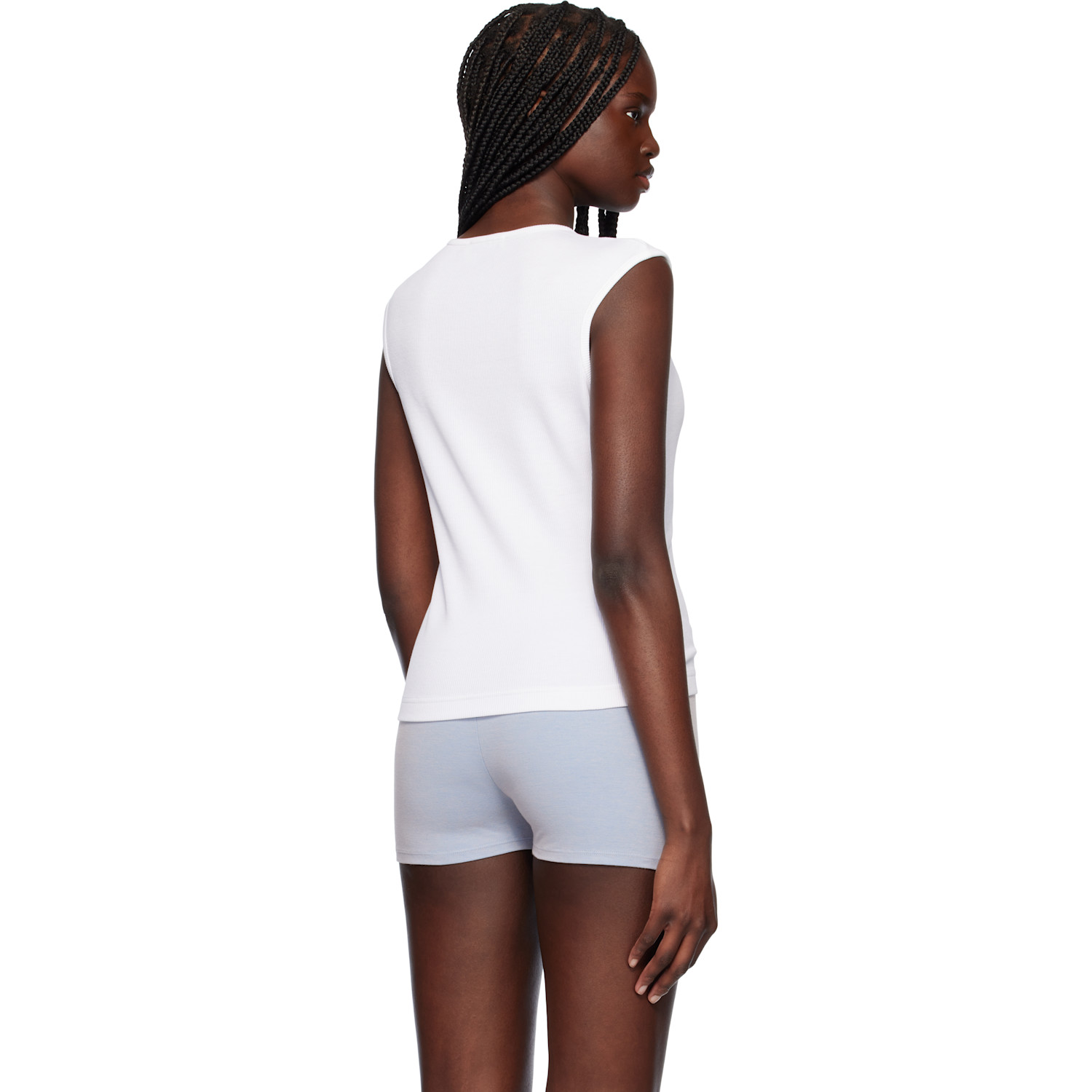  Cdlp White Rib Vest T-shirt 
