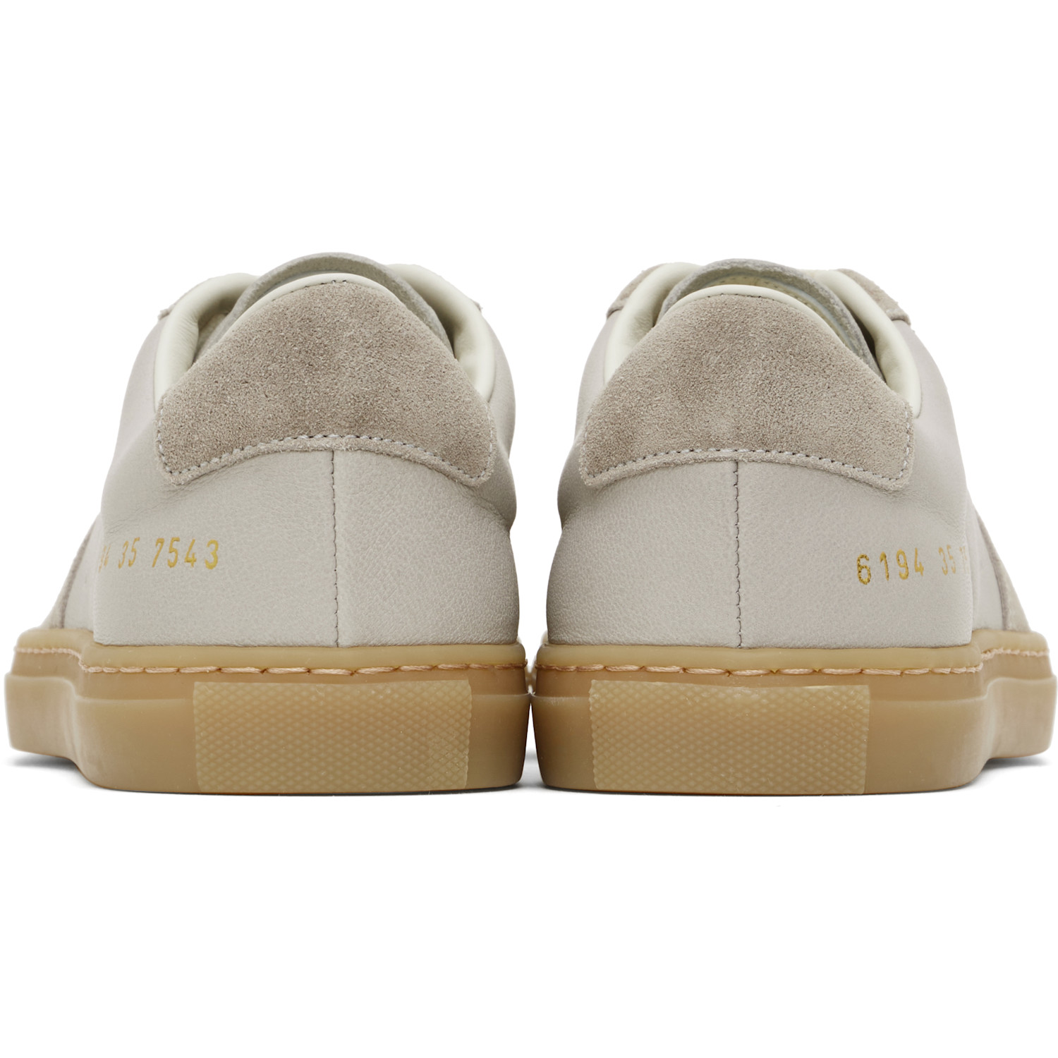  Common Projects Gray Bball Duo Slim Sneakers 