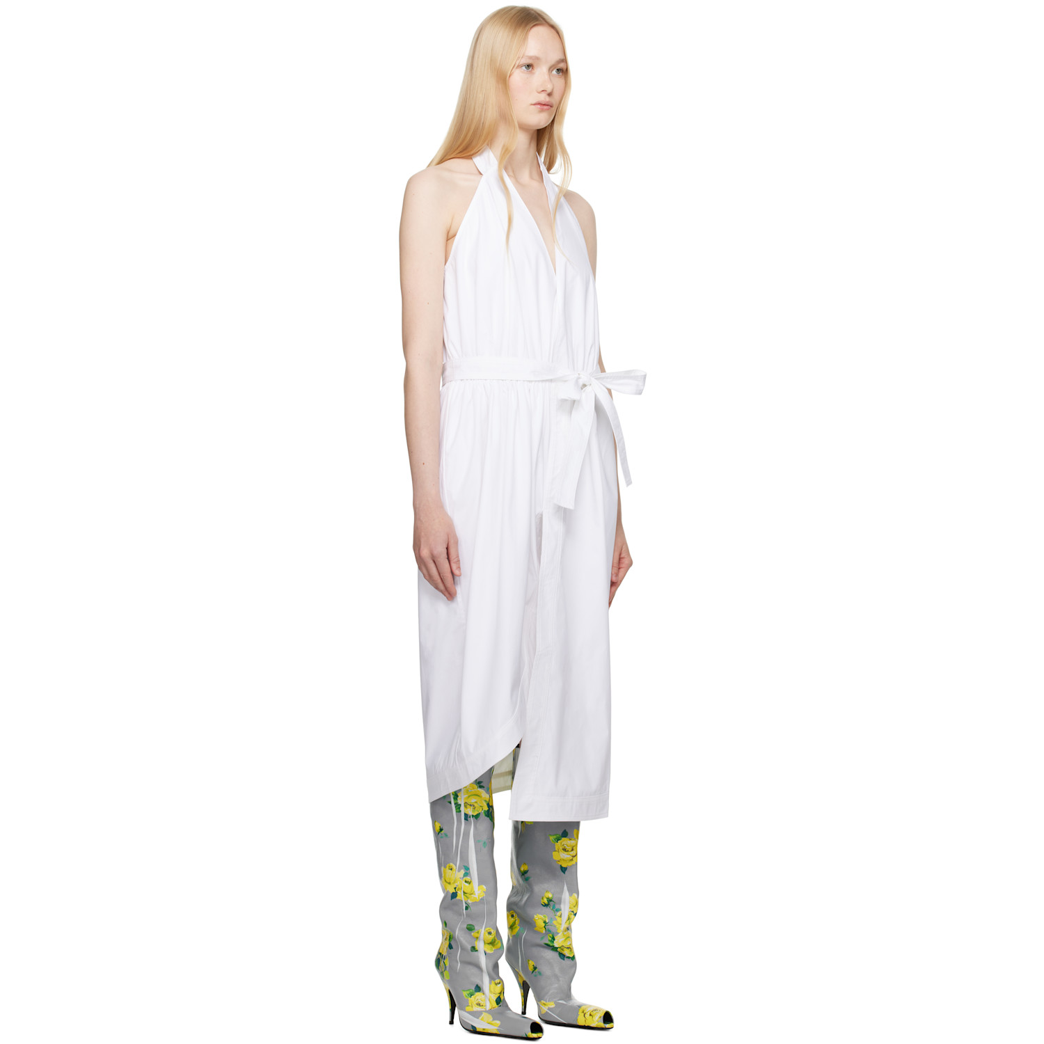  16arlington White Vitalia Midi Dress 