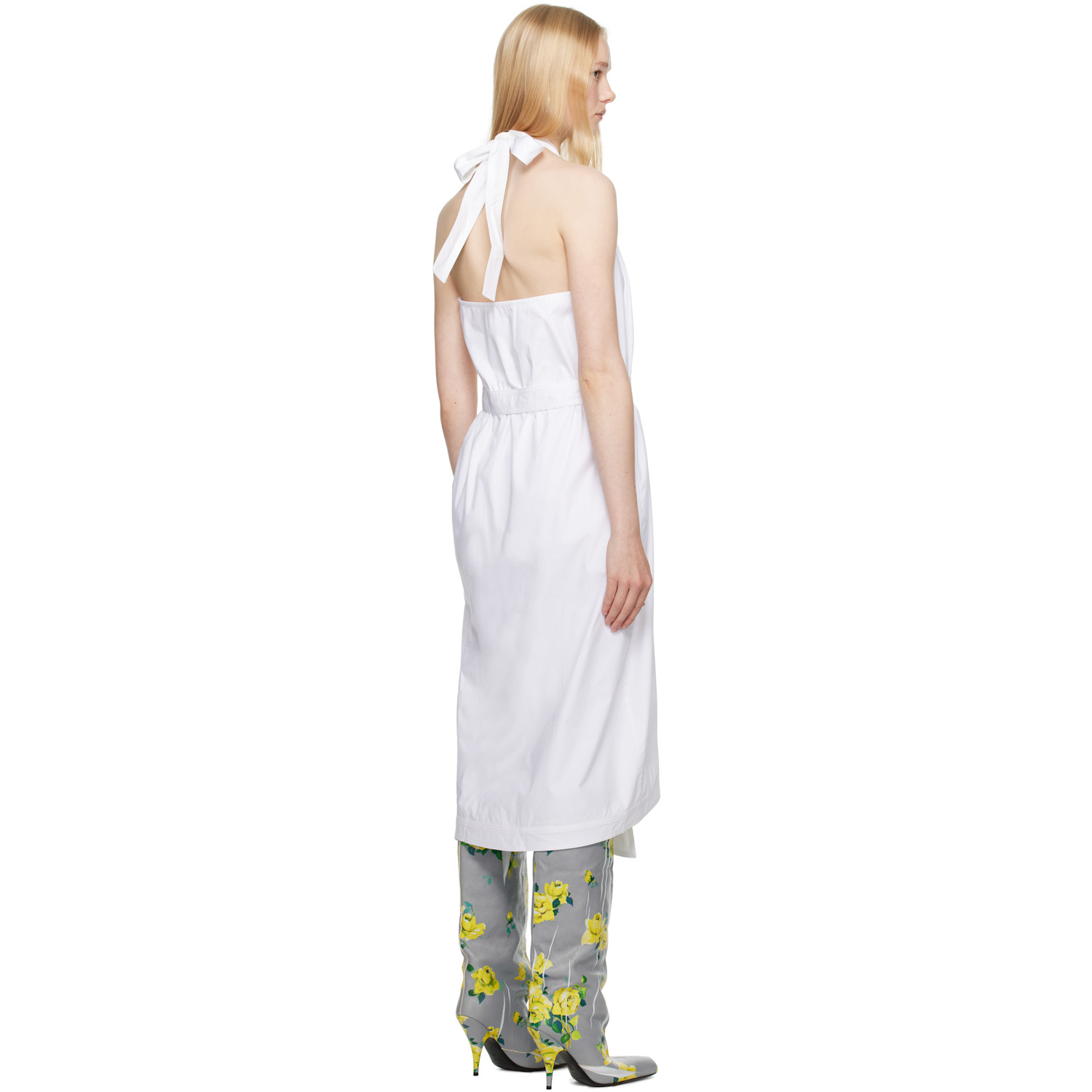  16arlington White Vitalia Midi Dress 