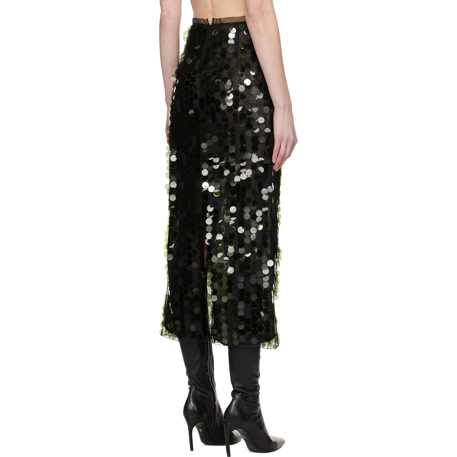  16arlington Green Dia Sequin Midi Skirt 