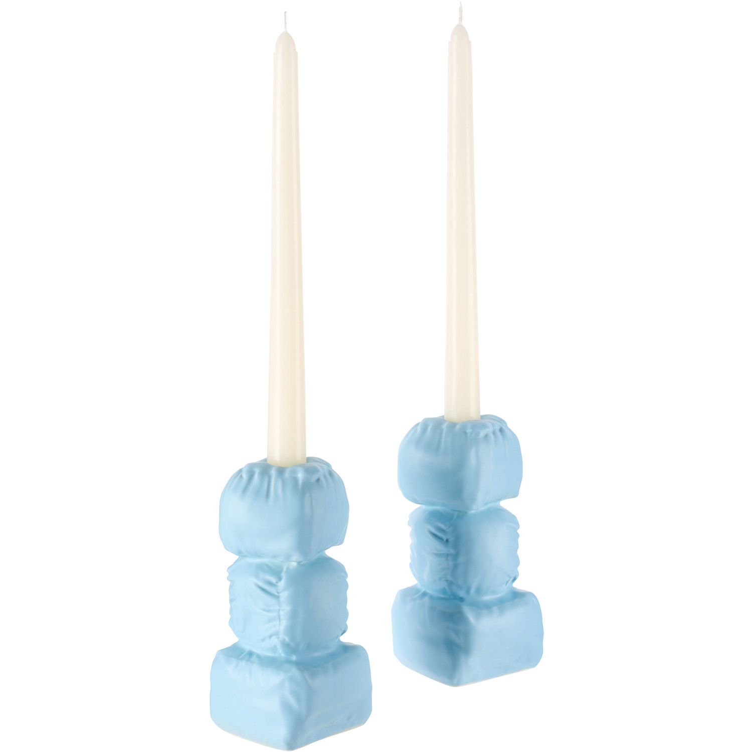  Completedworks Blue Stuffed Candle Holders 