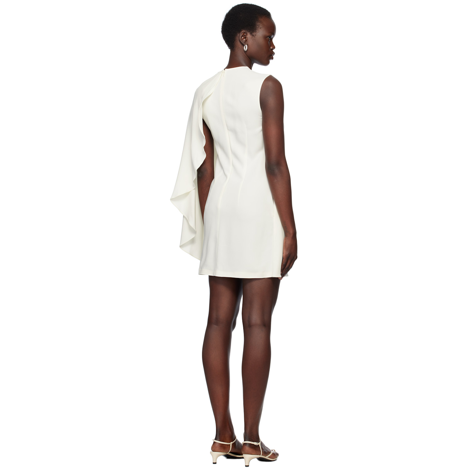  Stella Mccartney White One Sleeve Minidress 
