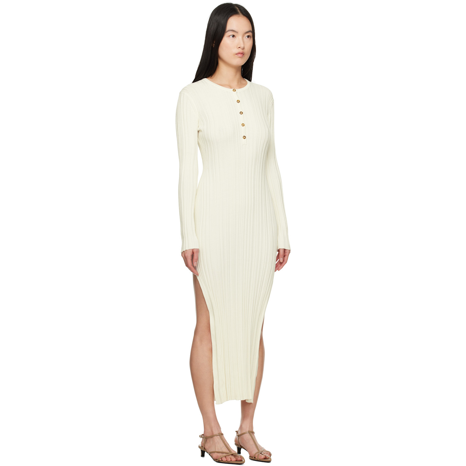  Loulou De Saison Off-white Eldara Maxi Dress 