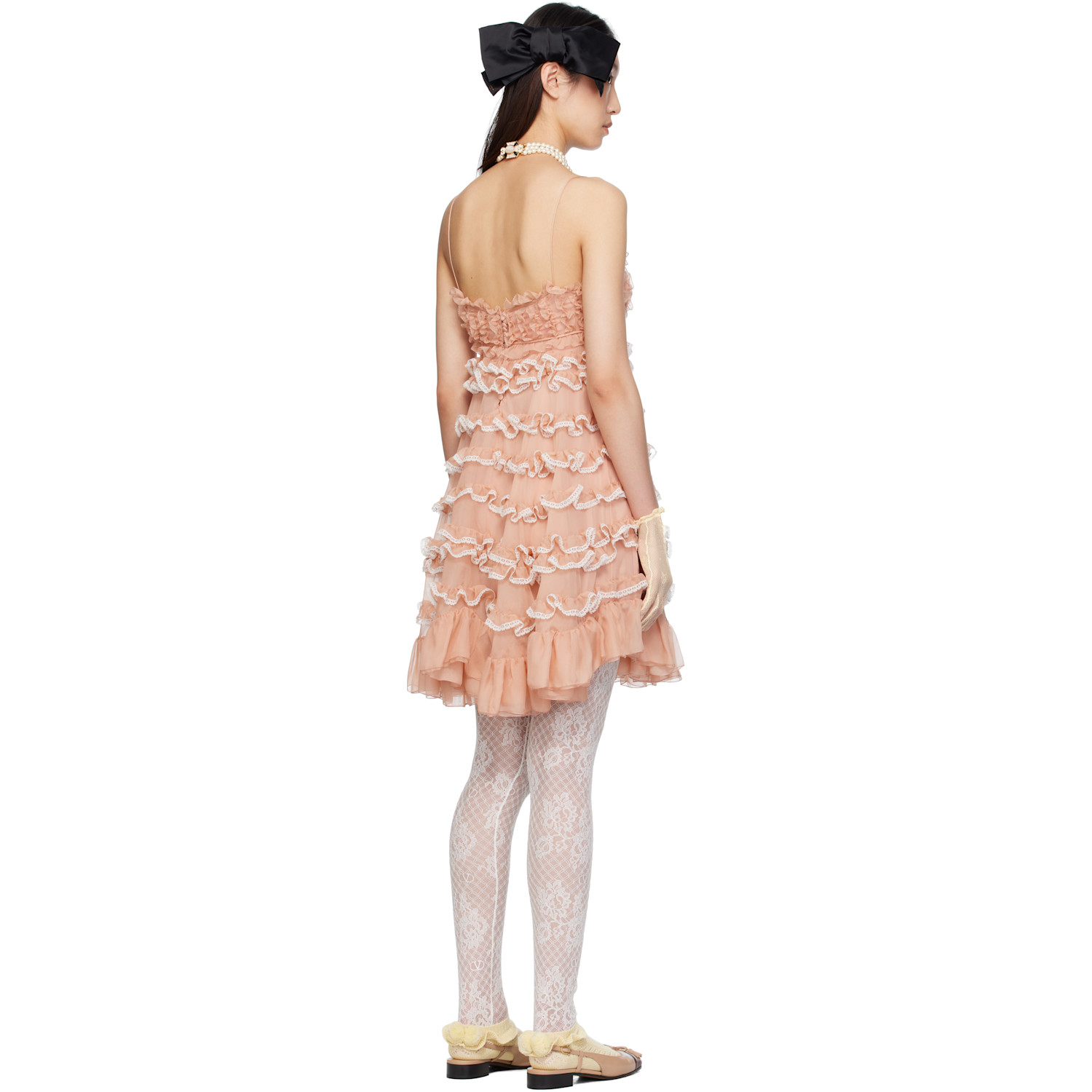  Valentino Pink Chiffon Minidress 
