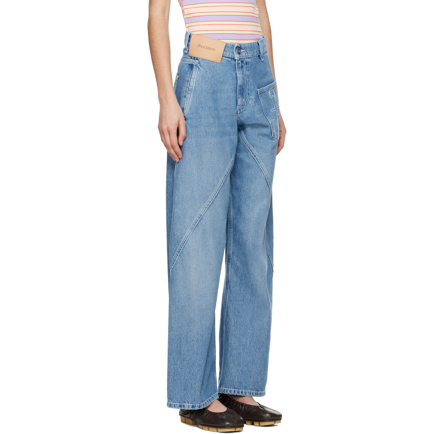  Jw Anderson Blue Twisted Workwear Jeans 