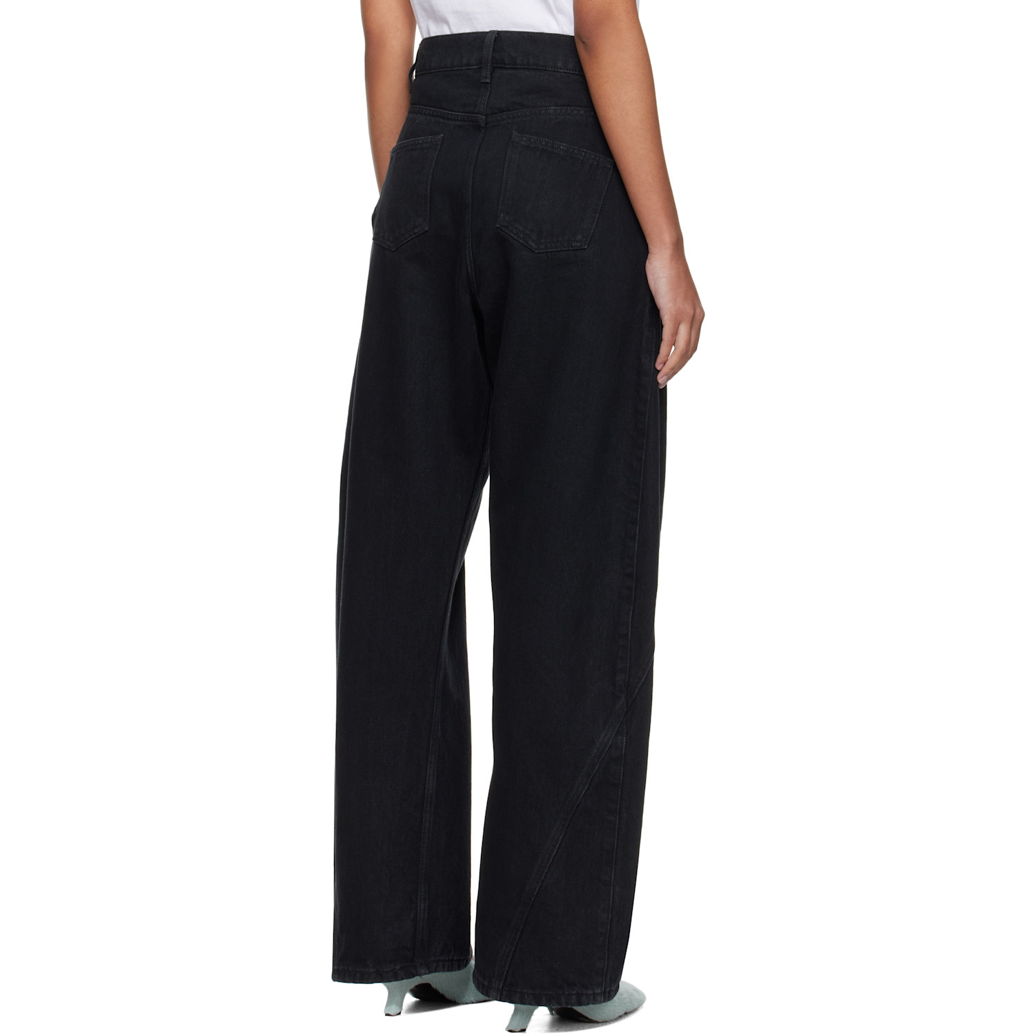  Jw Anderson Black Twisted Workwear Jeans 