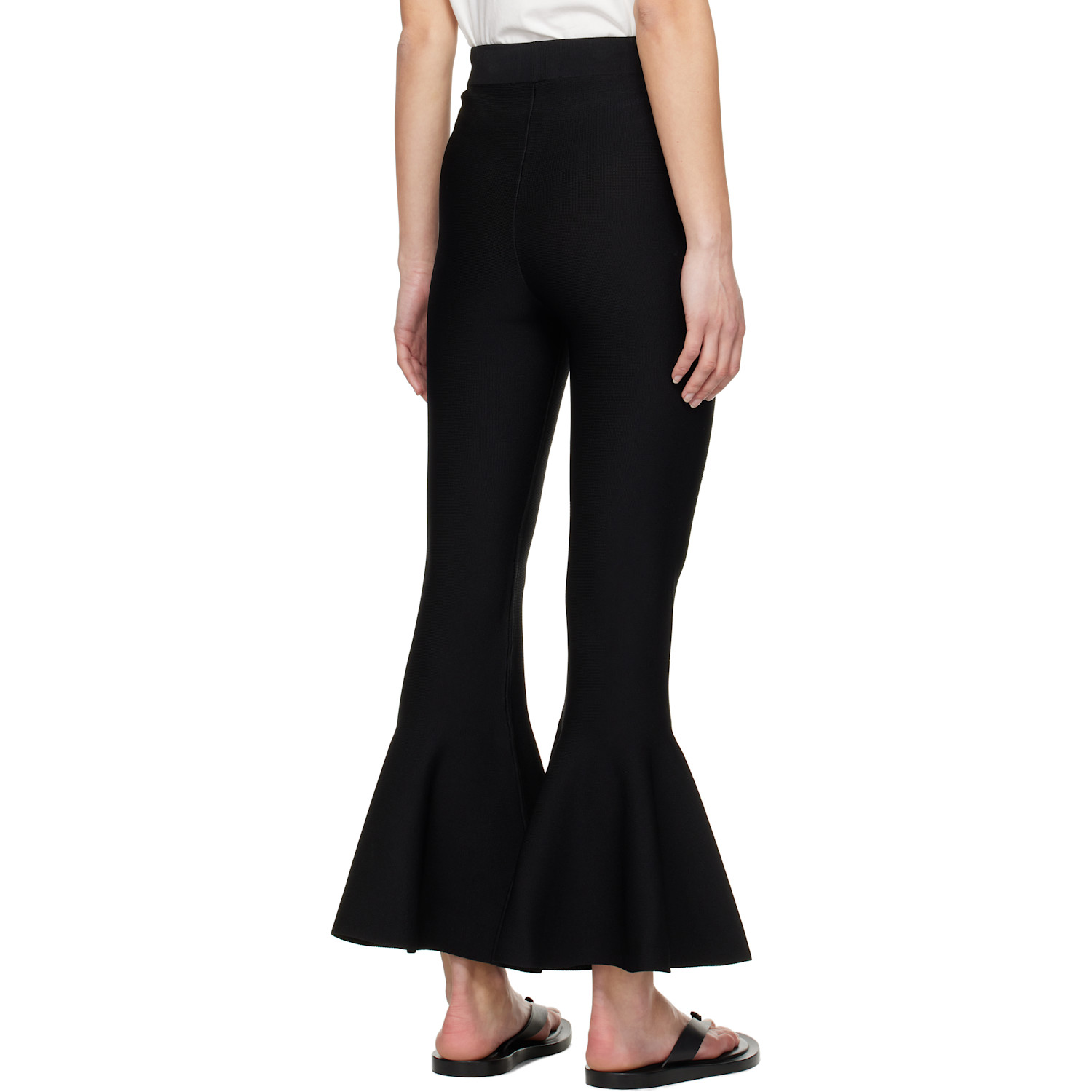  Ami Paris Black Godet Short Lounge Pants 