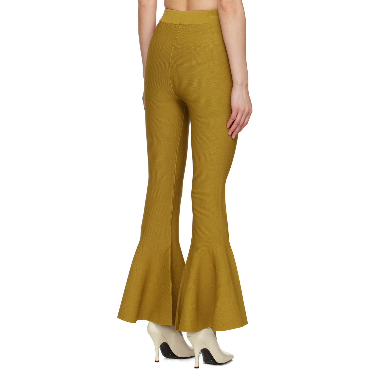 Ami Paris Yellow Godet Short Lounge Pants 