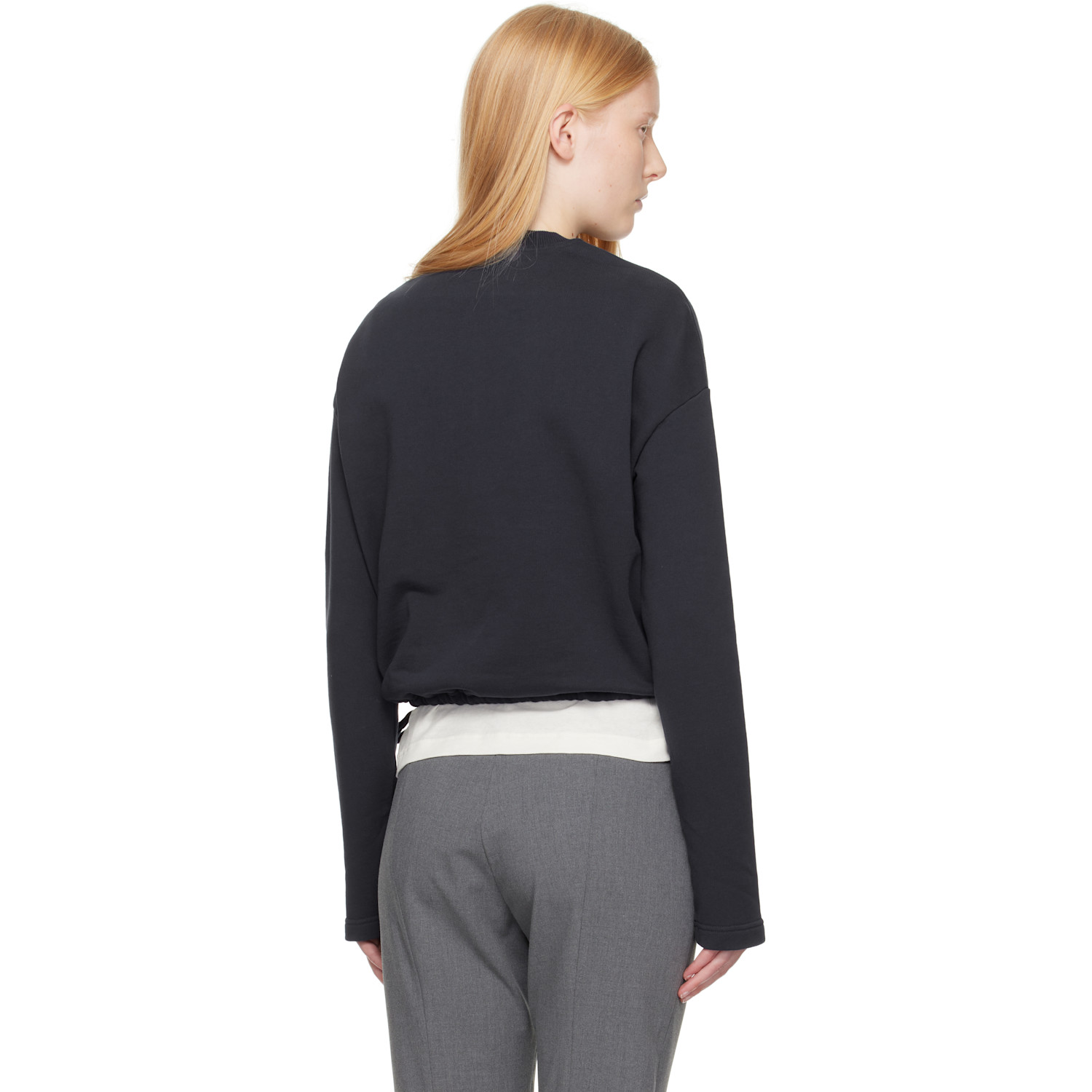  Ami Paris Navy Cotton Ami De Coeur Sweatshirt 