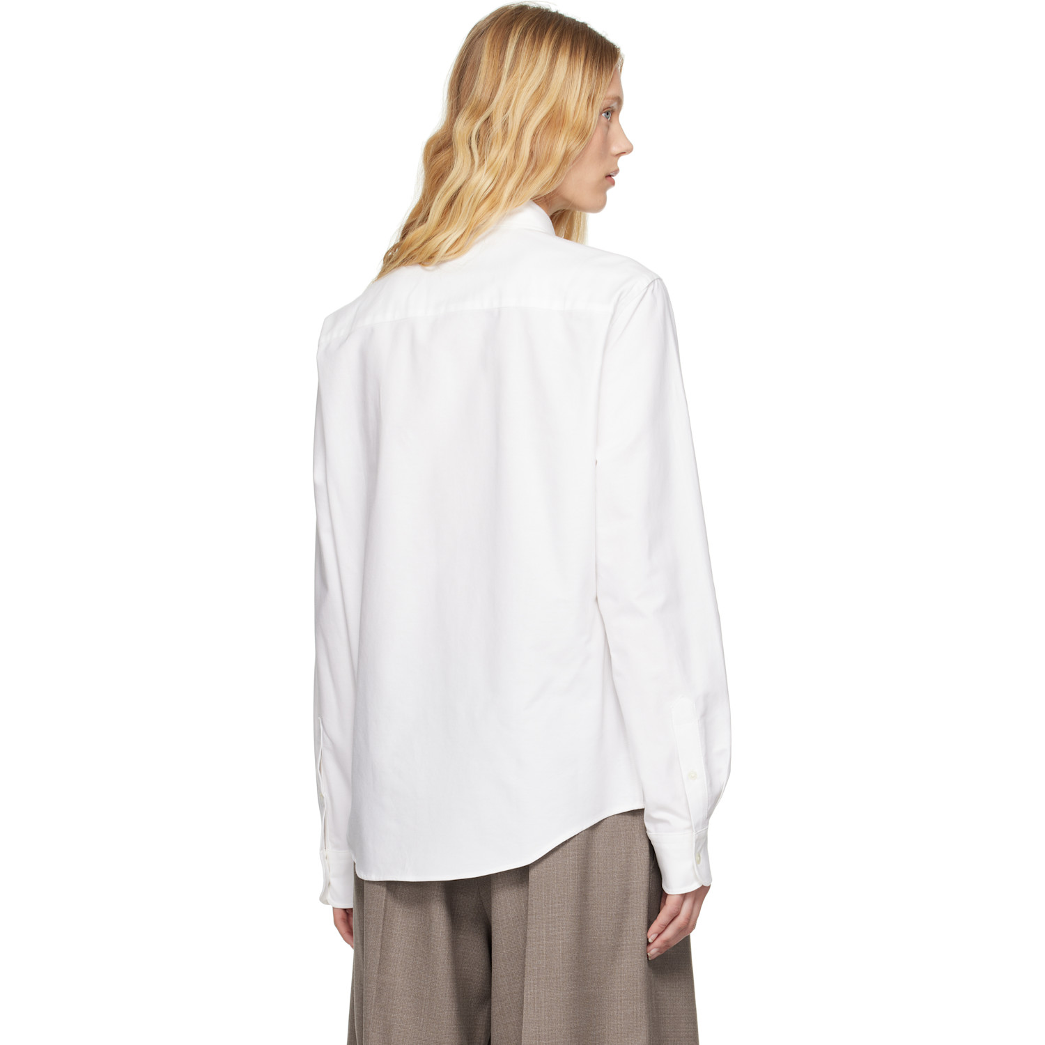  Ami Paris White Cotton Button-down Ami De Coeur Shirt 