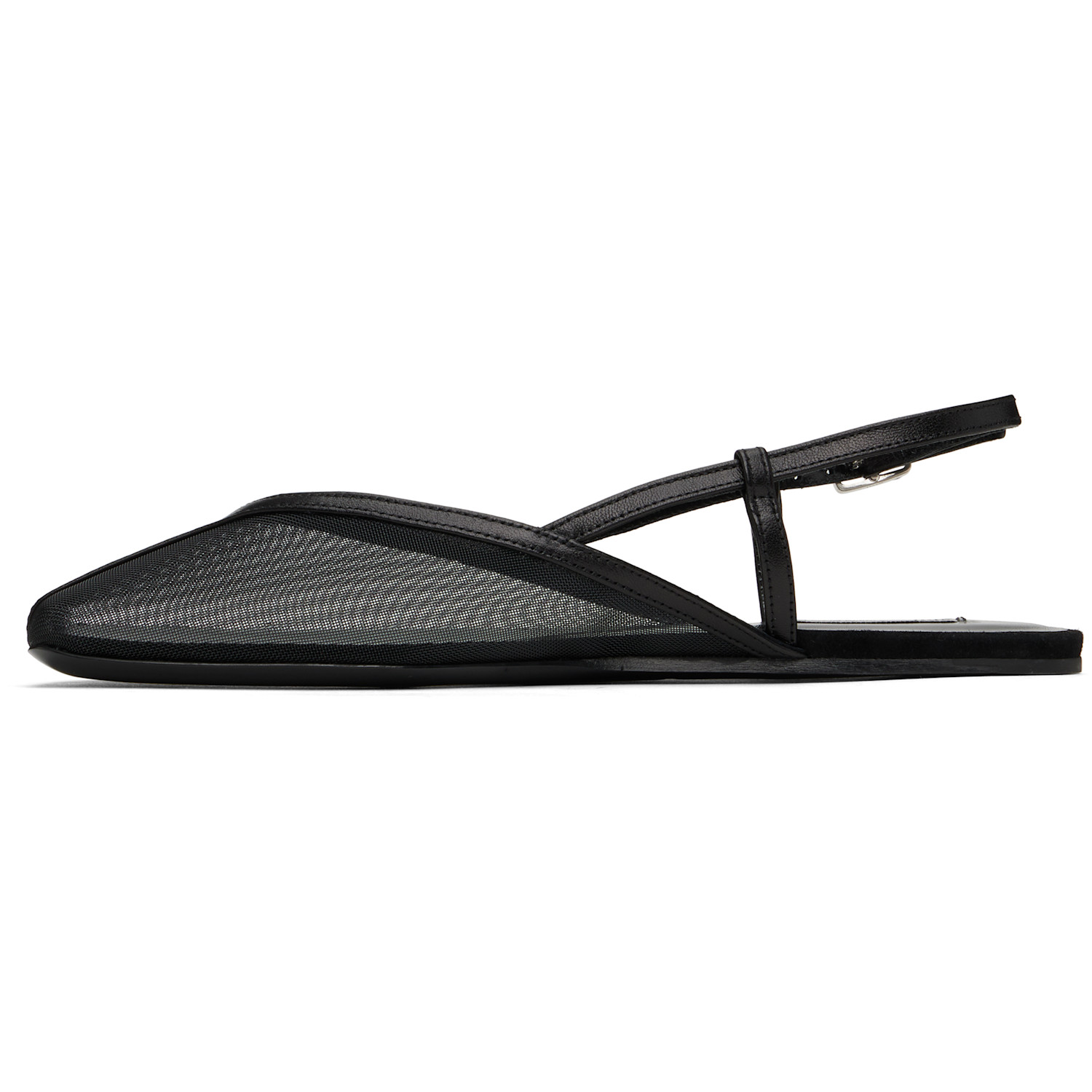  Ami Paris Black Slingback Ballerina Flats 