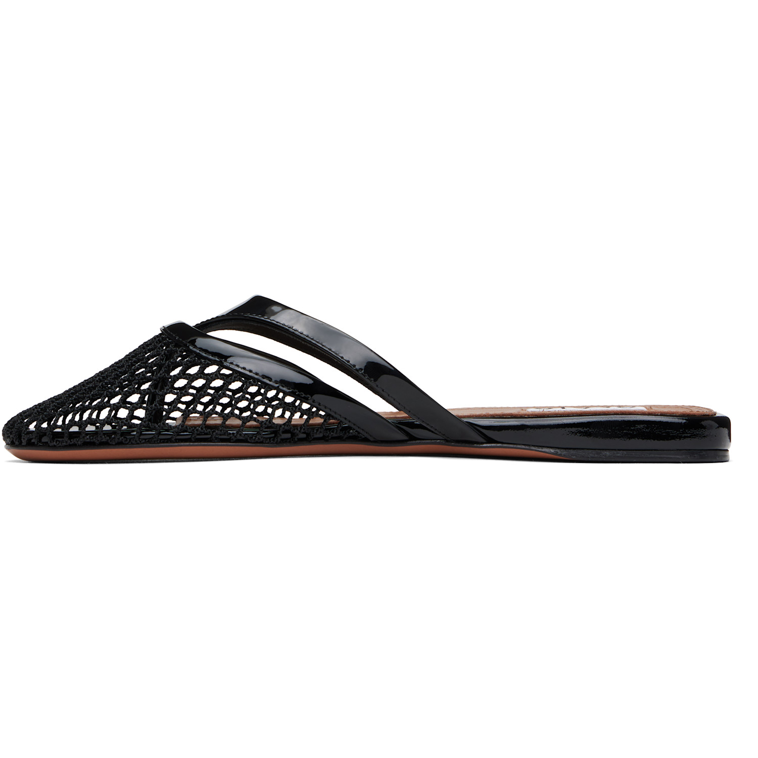 Alaïa Black Net Fi Fishnet Mules 