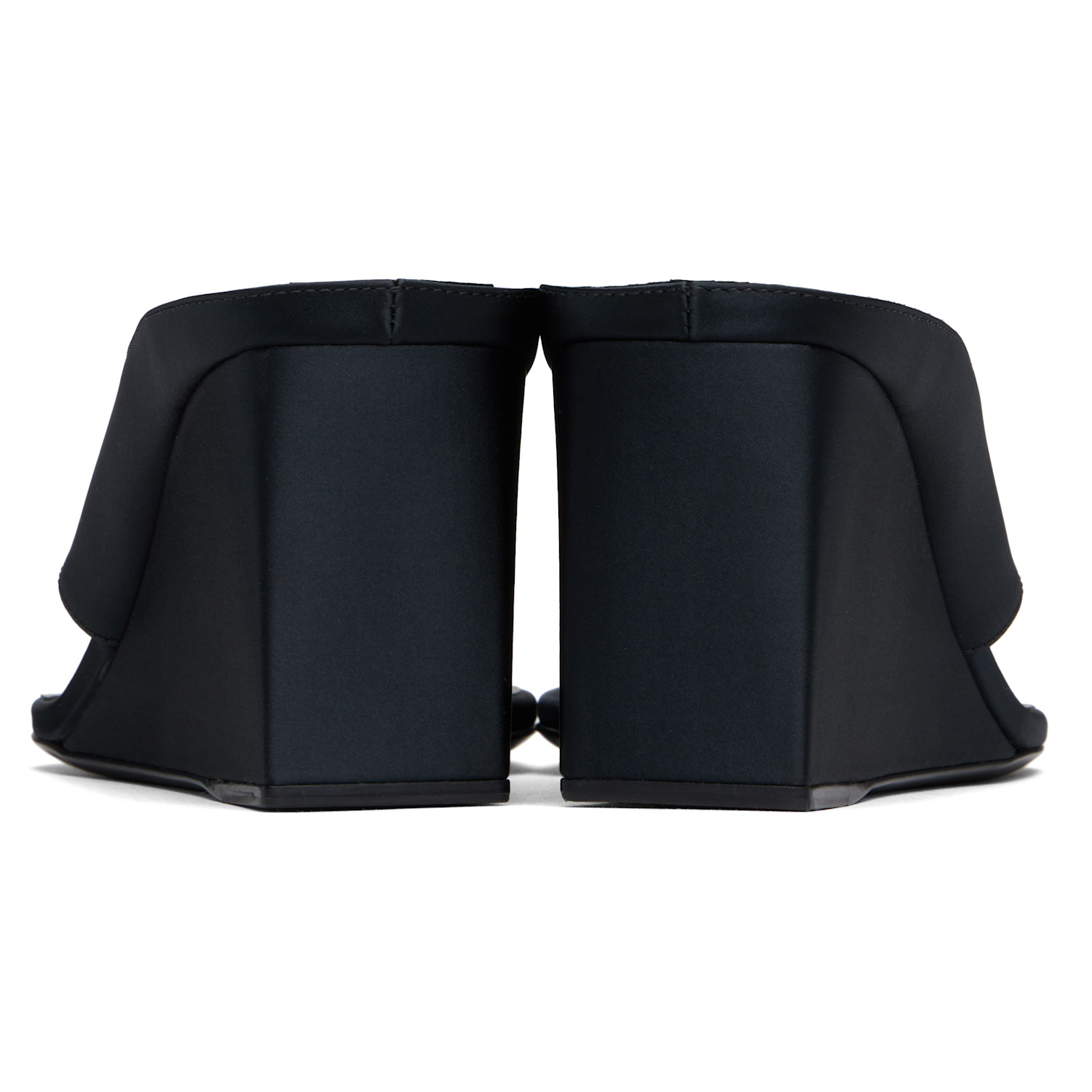  Alaïa Black Cube Thong Mules 