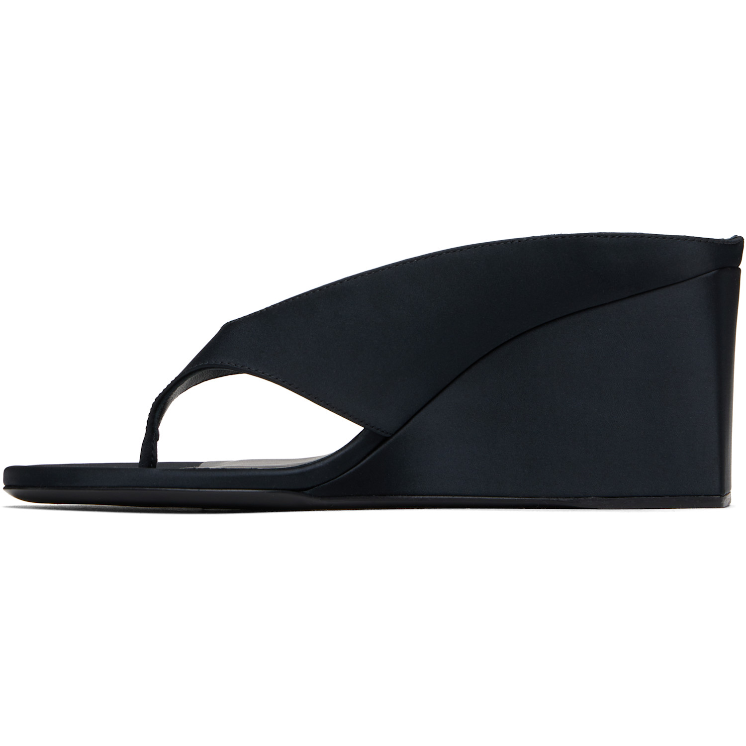  Alaïa Black Cube Thong Mules 