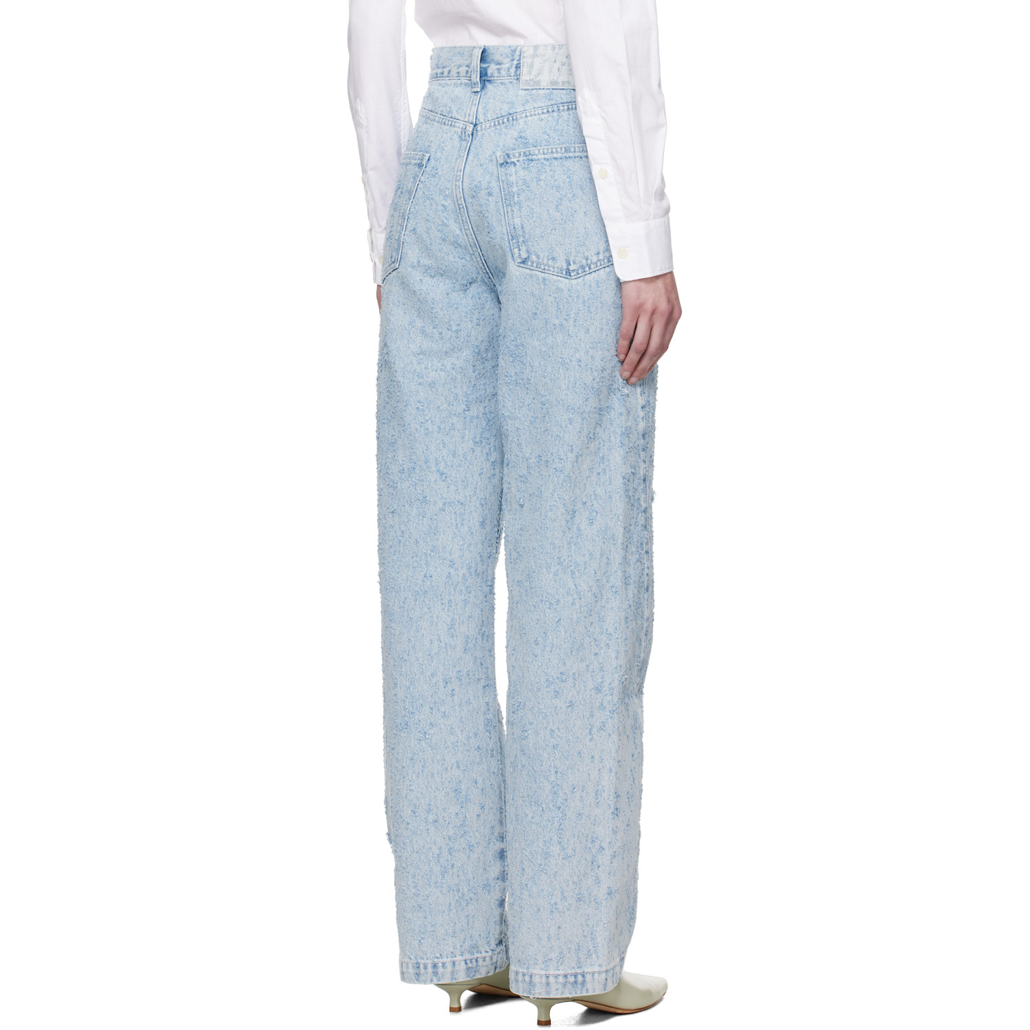  Mfpen Blue Twisted Seam Jeans 