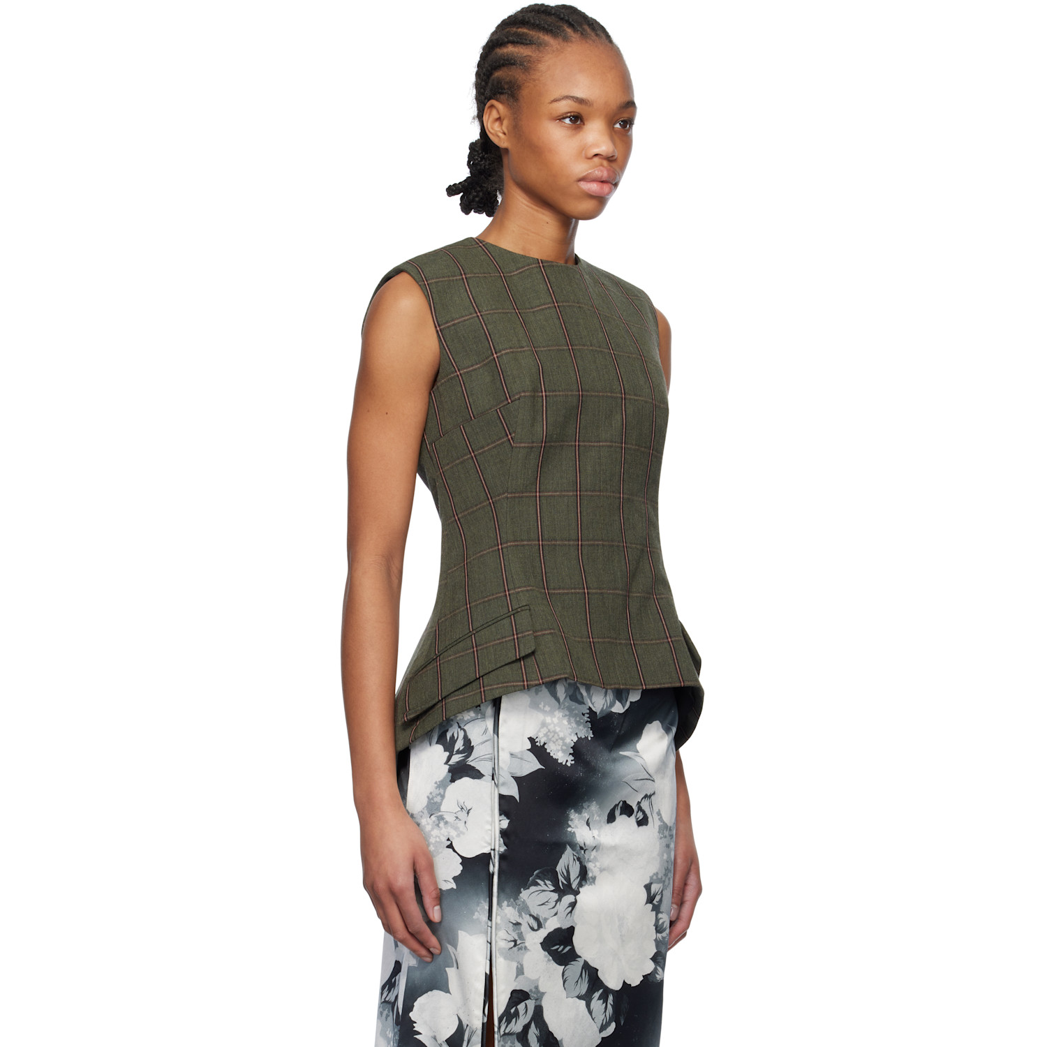  Meryll Rogge Khaki Blazer Top 