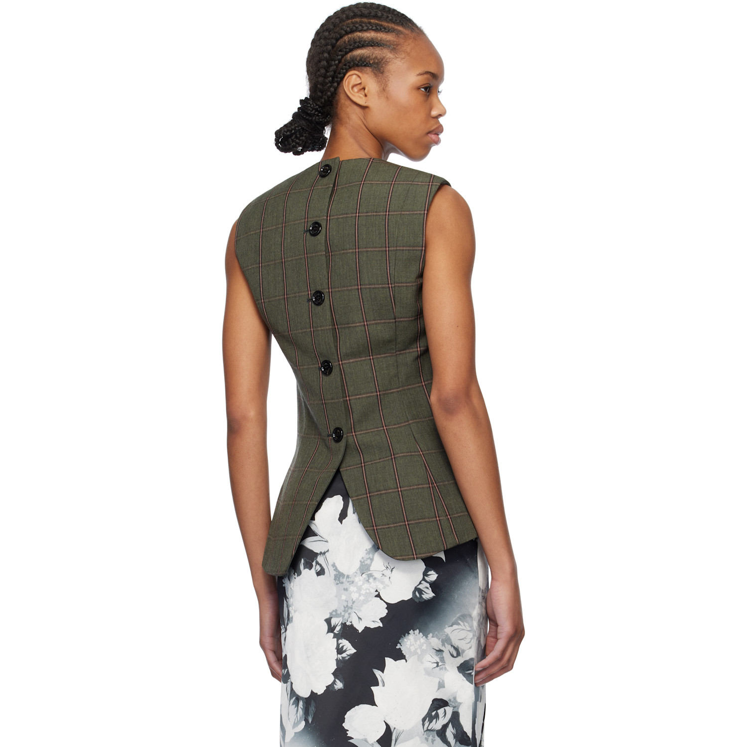  Meryll Rogge Khaki Blazer Top 