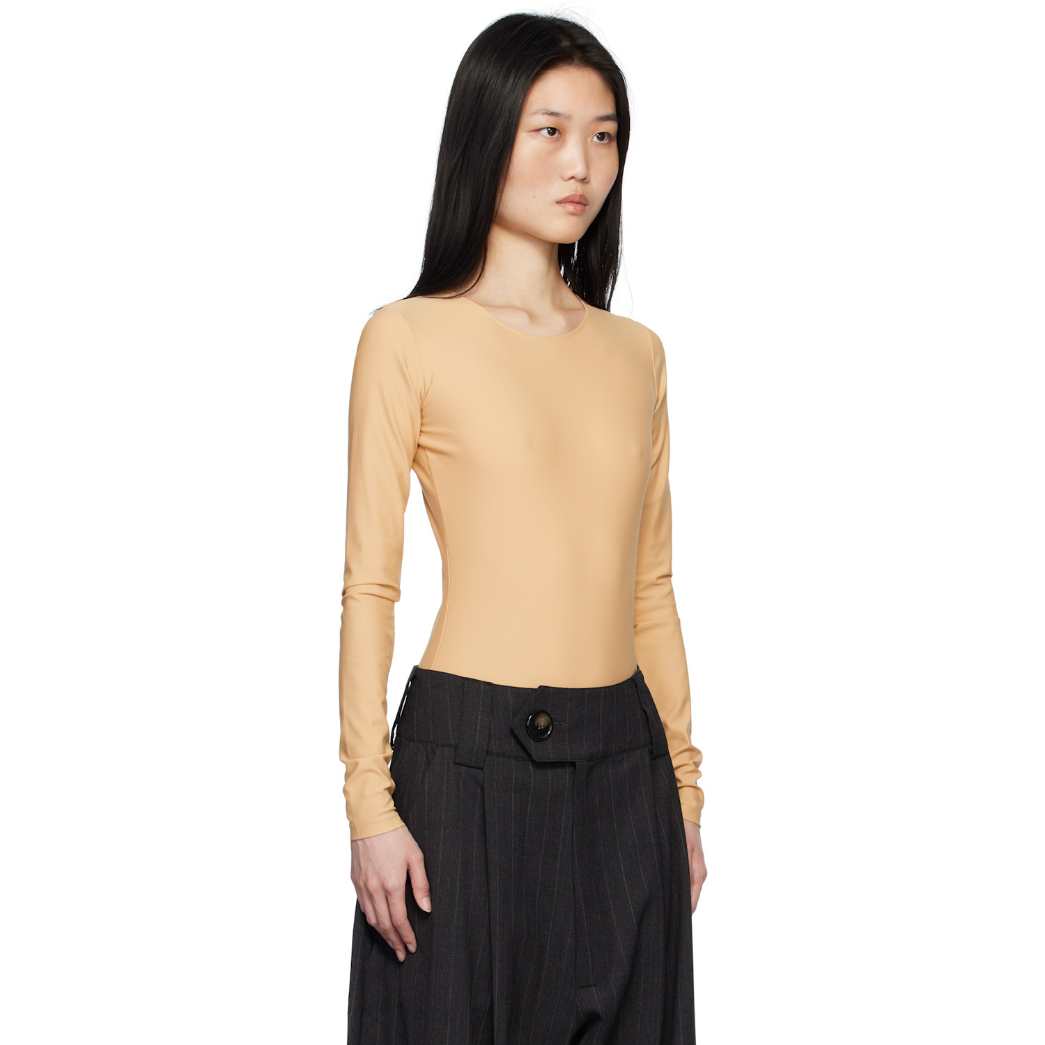  Abra Beige 'body' Bodysuit 