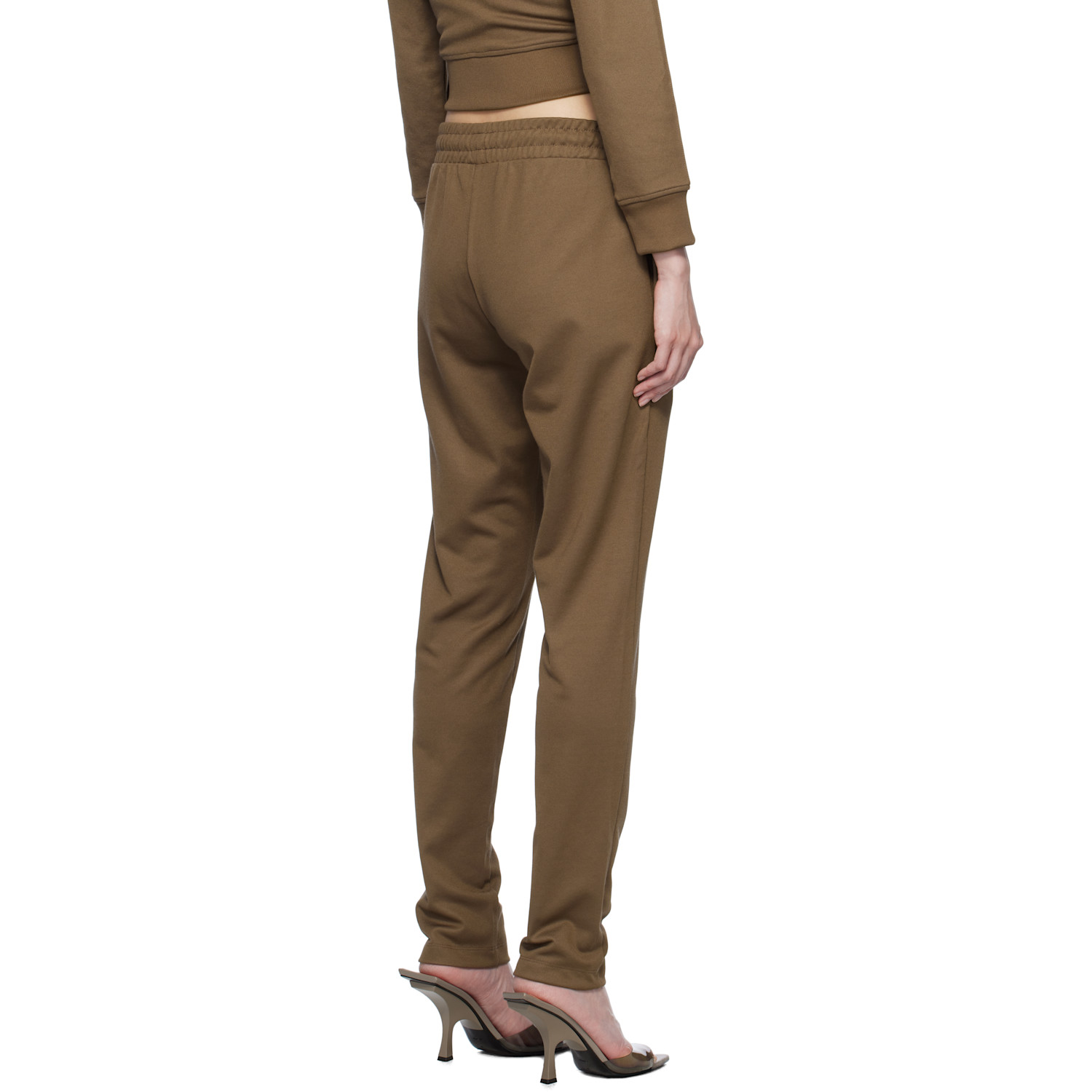  The Attico Brown Bonded Logo Lounge Pants 