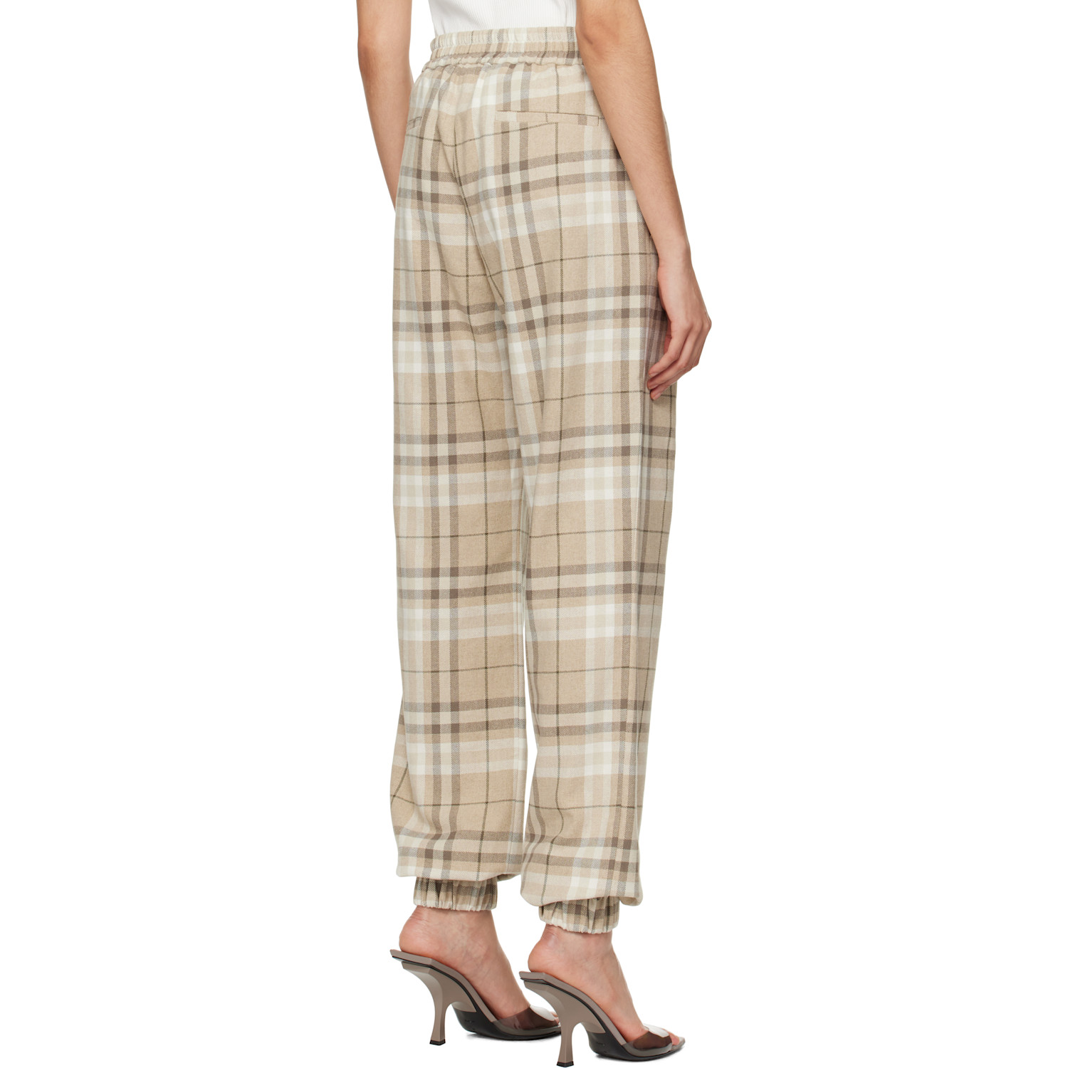  The Attico Beige Long Trousers 