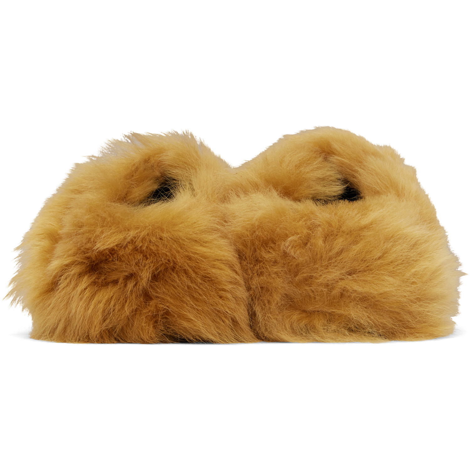  The Attico Tan Mini Robin Sabot Slippers 