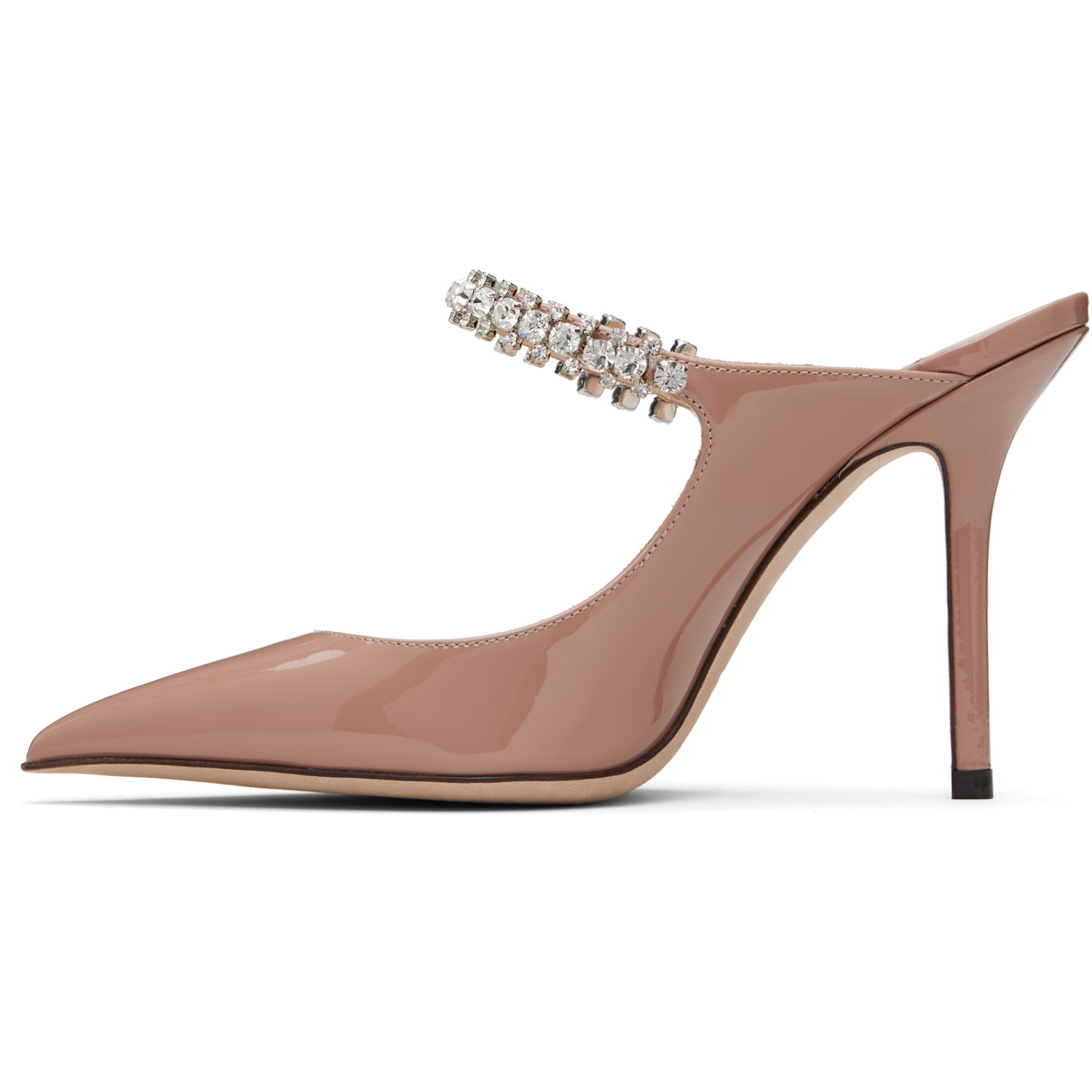  Jimmy Choo Pink Bing 100 Mules 
